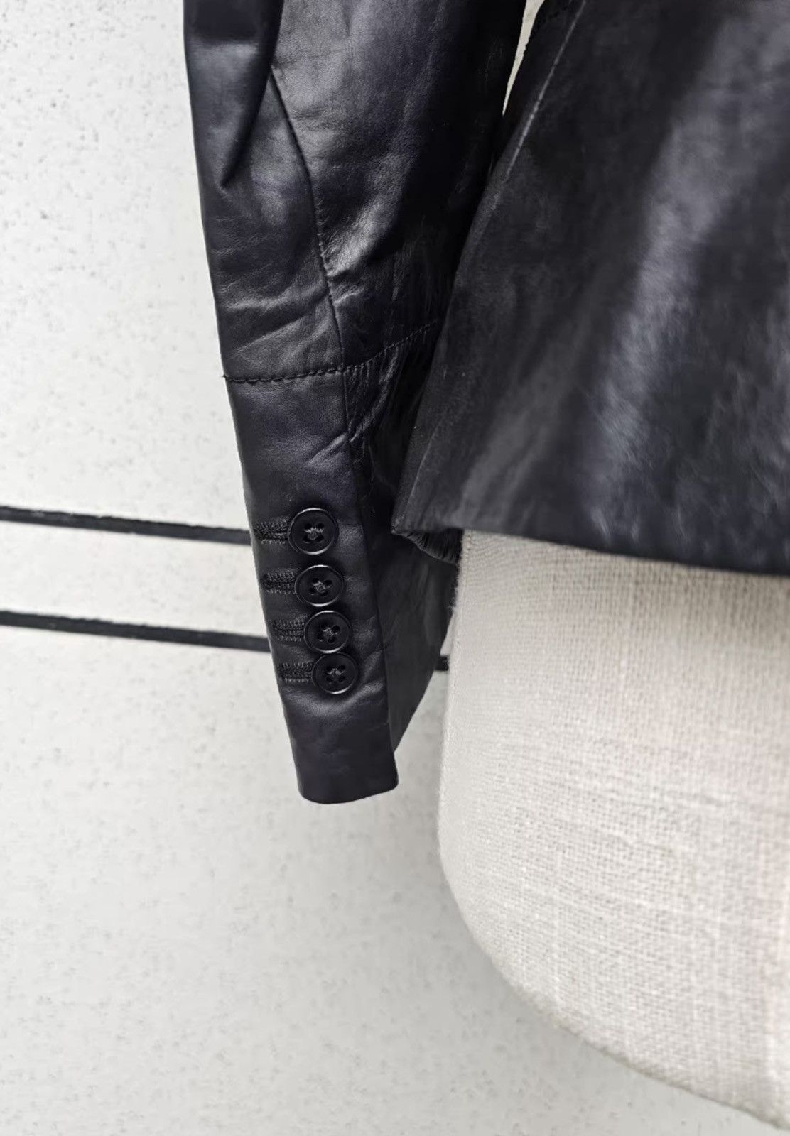 Ann Demeulemeester Ann demeulemeester leather coat, jacket Size S / US 4 / IT 40 - 6 Thumbnail