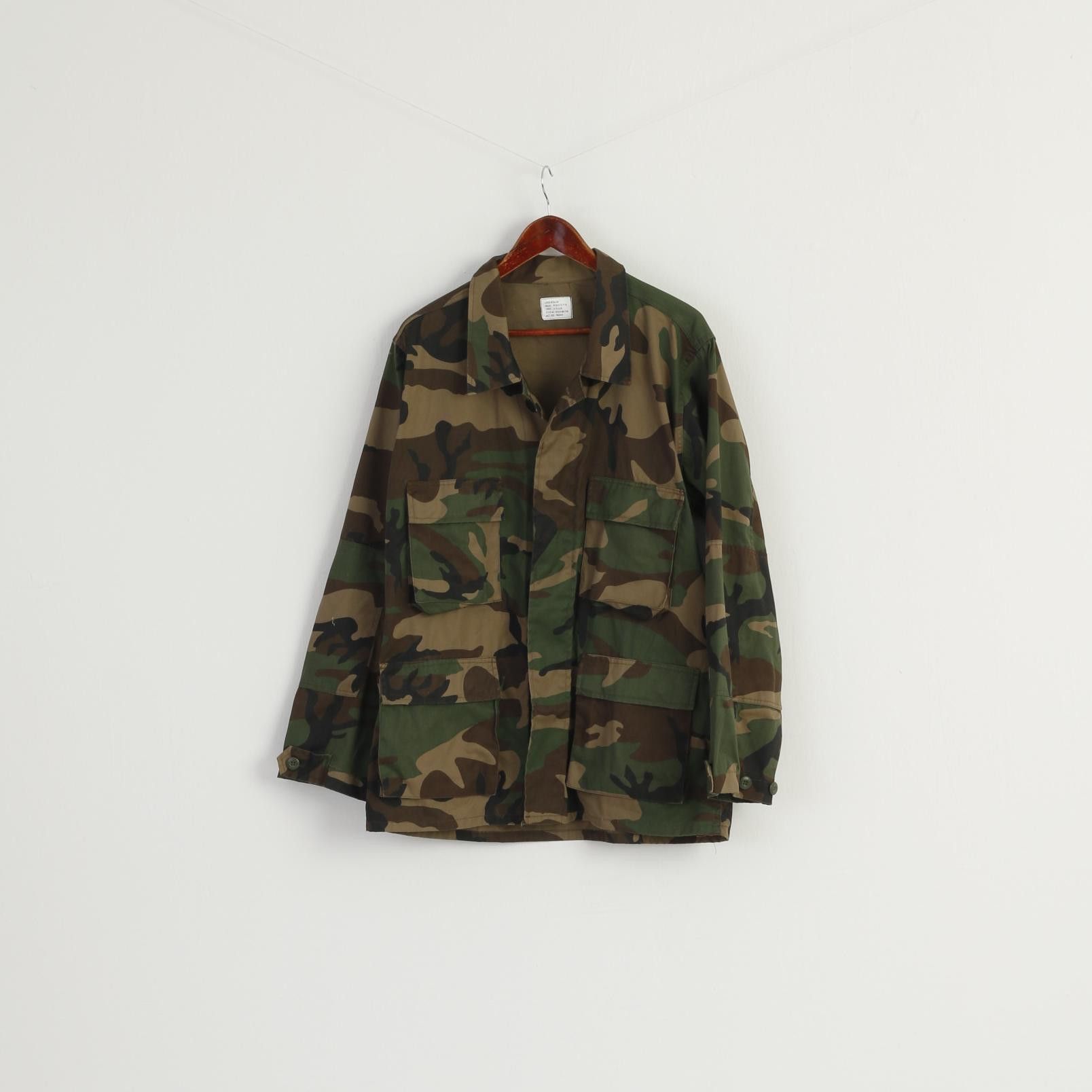 Vintage Fostex Garments Men L Jacket Green Cotton NATO Military 8525 Size US L / EU 52-54 / 3 - 2 Thumbnail