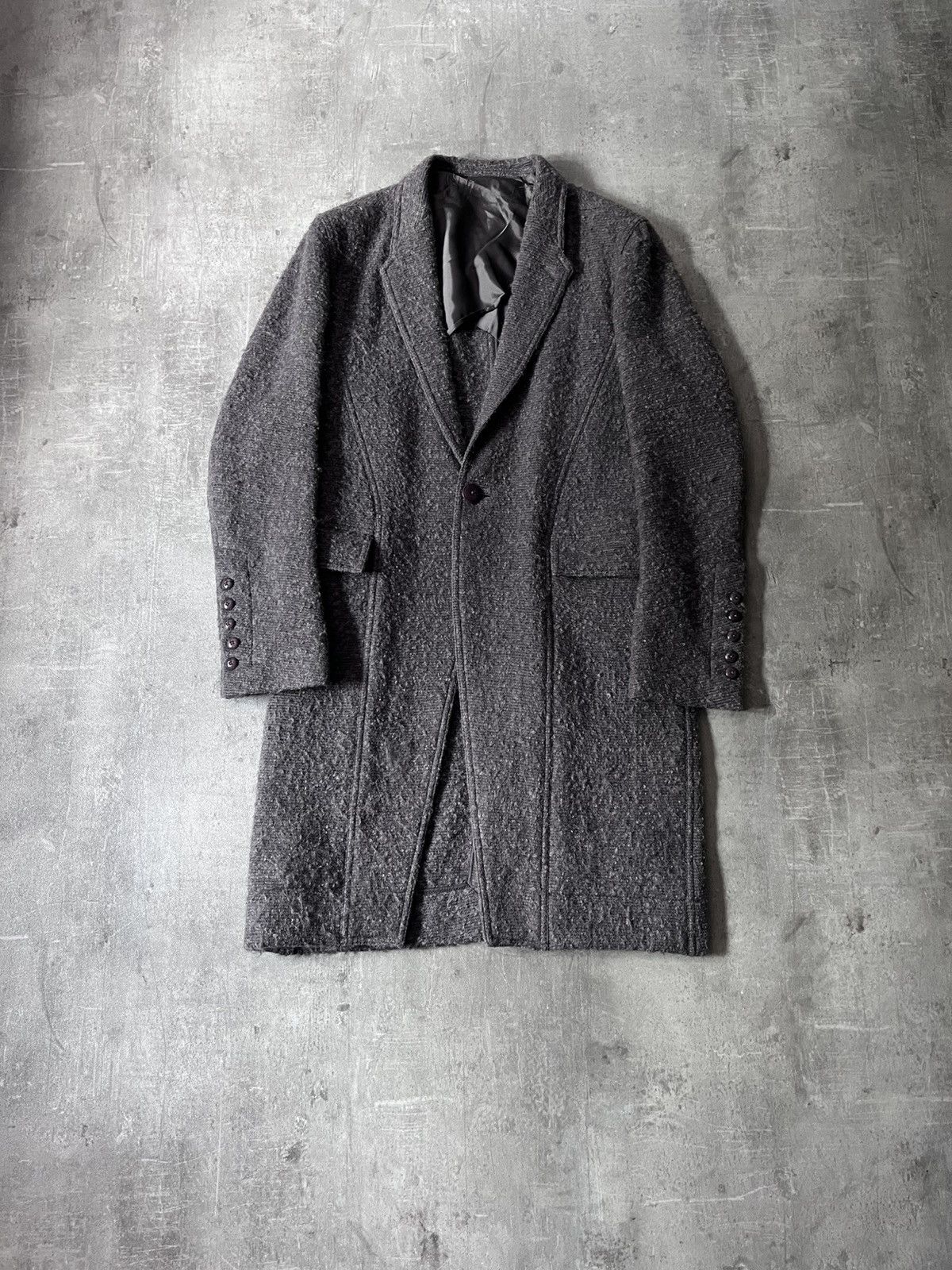 Rick Owens Rick Owens A/W 2015 grey coat wool mohair Size US M / EU 48-50 / 2 - 1 Thumbnail