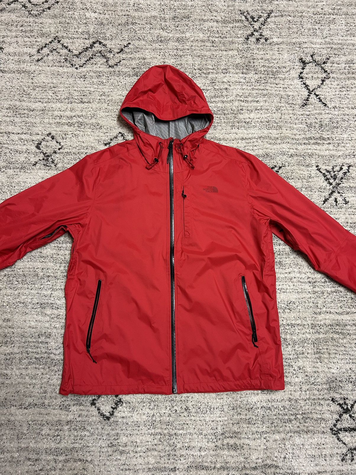 image of Arcteryx x The North Face Taped Seam Rain Jacket in Red, Men's (Size XL)