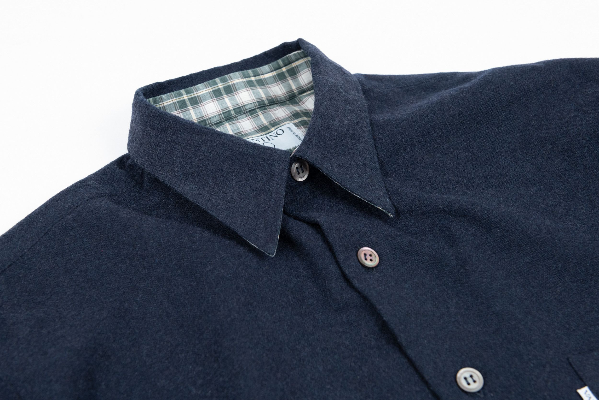 Valentino Valentino Navy Blue Wool Shirt Size XL Size US XL / EU 56 / 4 - 3 Thumbnail