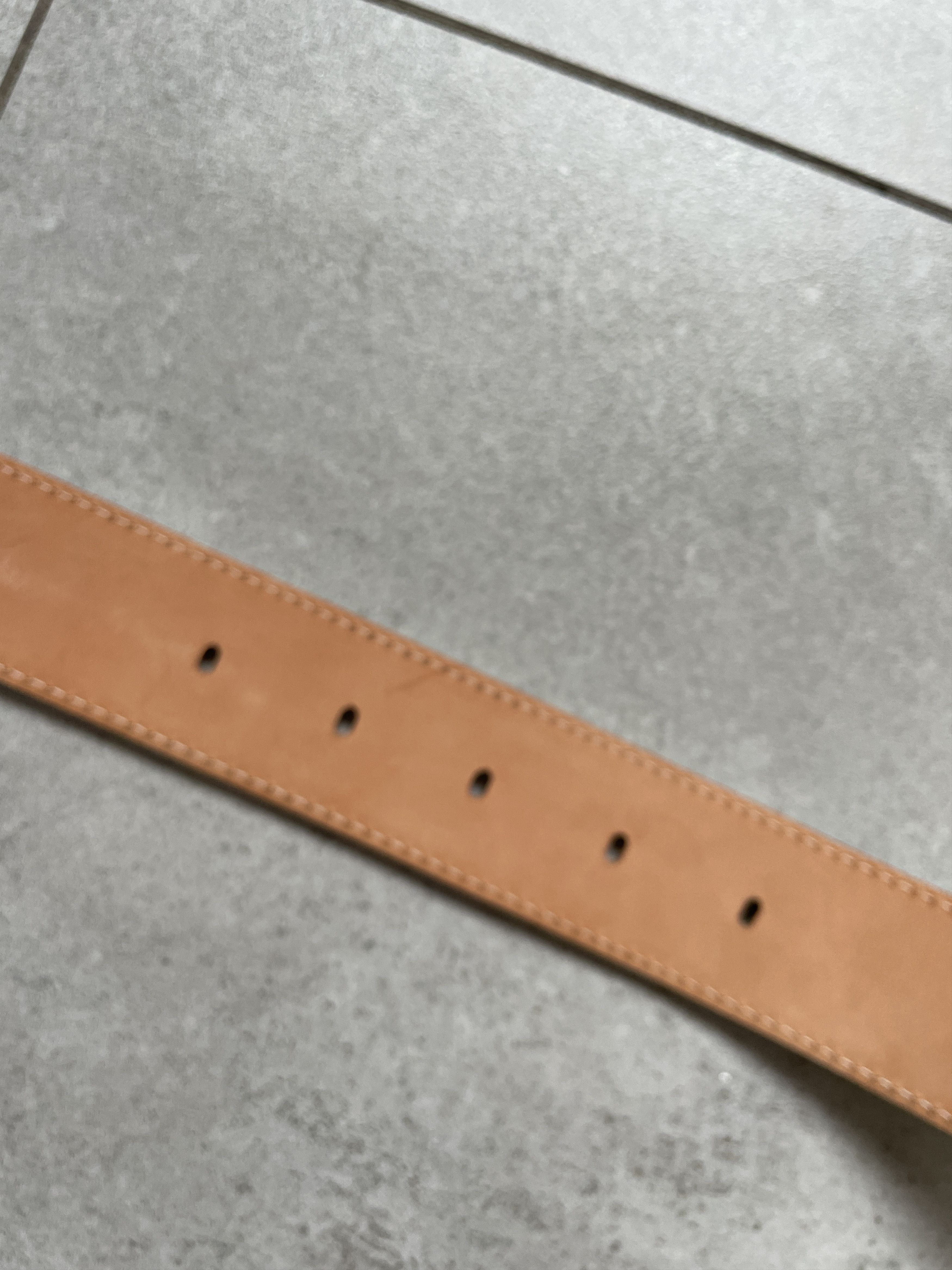 Japanese Brand Y2K NINA RICCI WHITE ROSE GOLD LEATHER BELT Size ONE SIZE - 5 Thumbnail