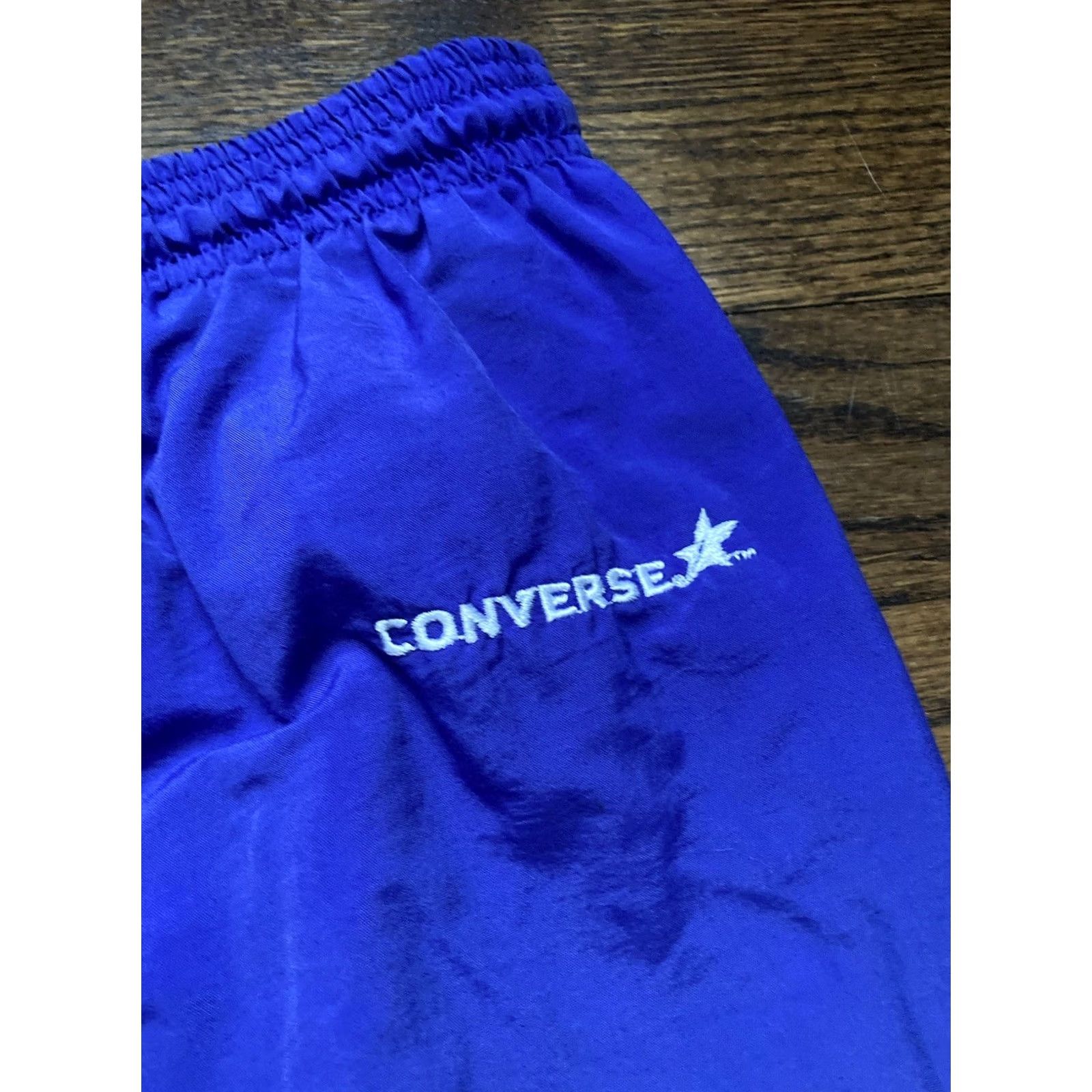 Converse VINTAGE Converse Sweatpants Gym Workout Jogger Pants USA Made Mens XL Blue Size US 36 / EU 52 - 3 Thumbnail