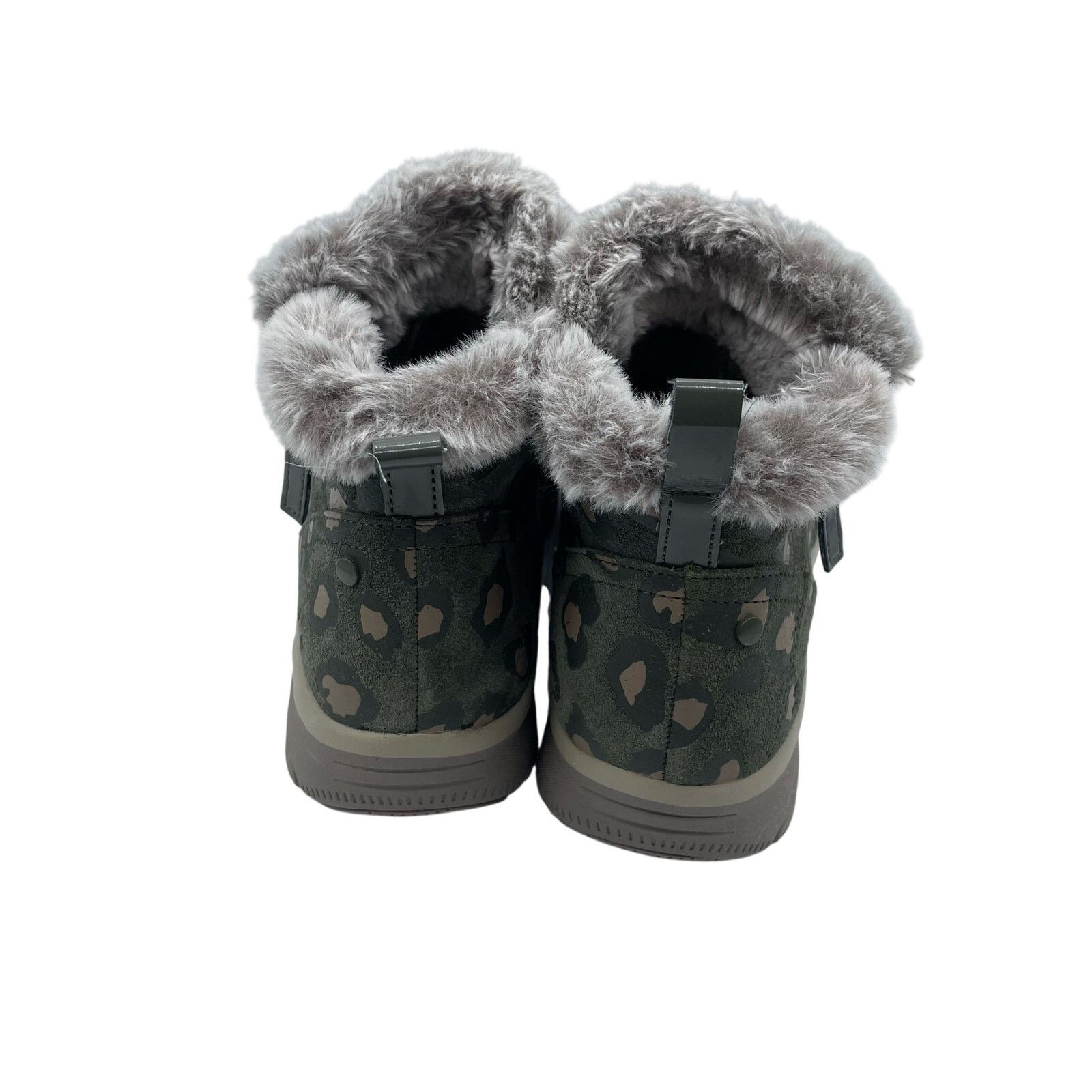 SKECHERS Skechers Easy Going Pull On Boots Olive Green Leopard 9 Wide Size US 9 / IT 39 - 4 Thumbnail