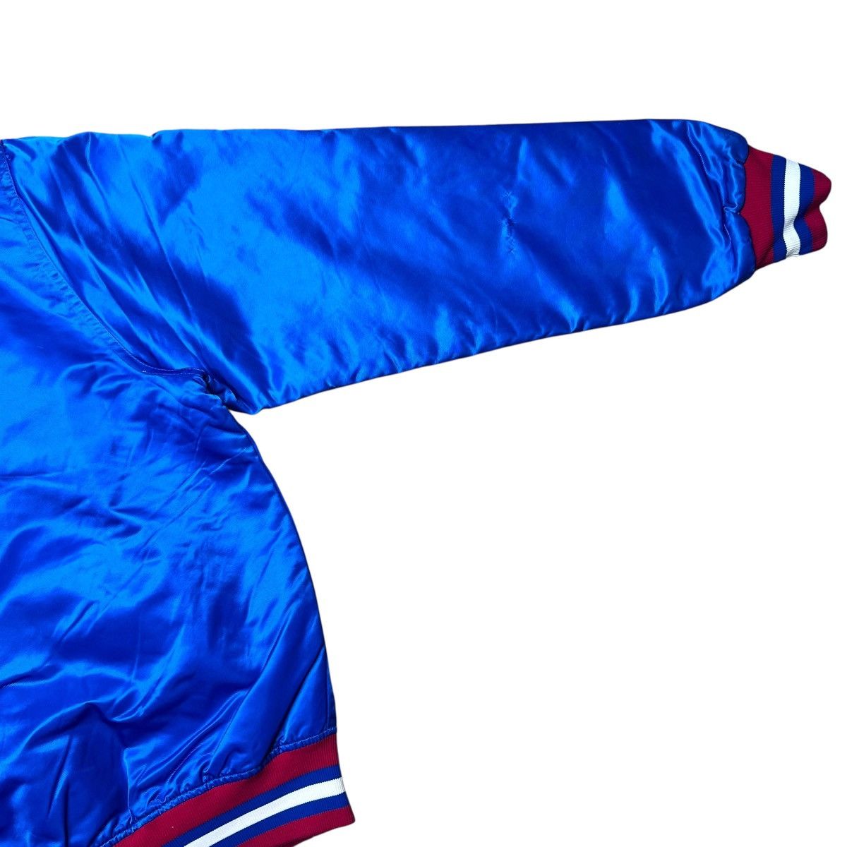 Starter 1990s NHL Winnipeg Jets Starter Spell Out Blue Satin Jacket Size US L / EU 52-54 / 3 - 12 Thumbnail