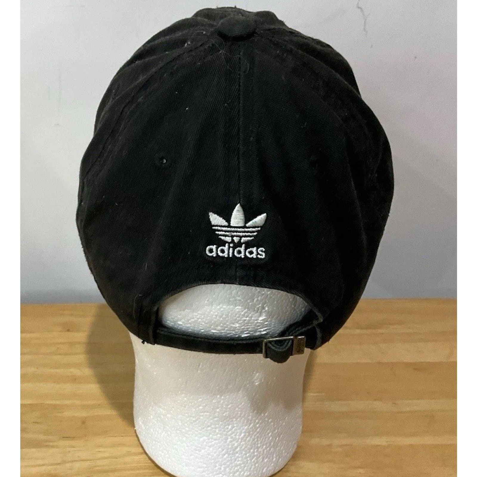 Adidas Adidas Strap Back Embroidered Spell Out Distressed Faded Size ONE SIZE - 2 Thumbnail