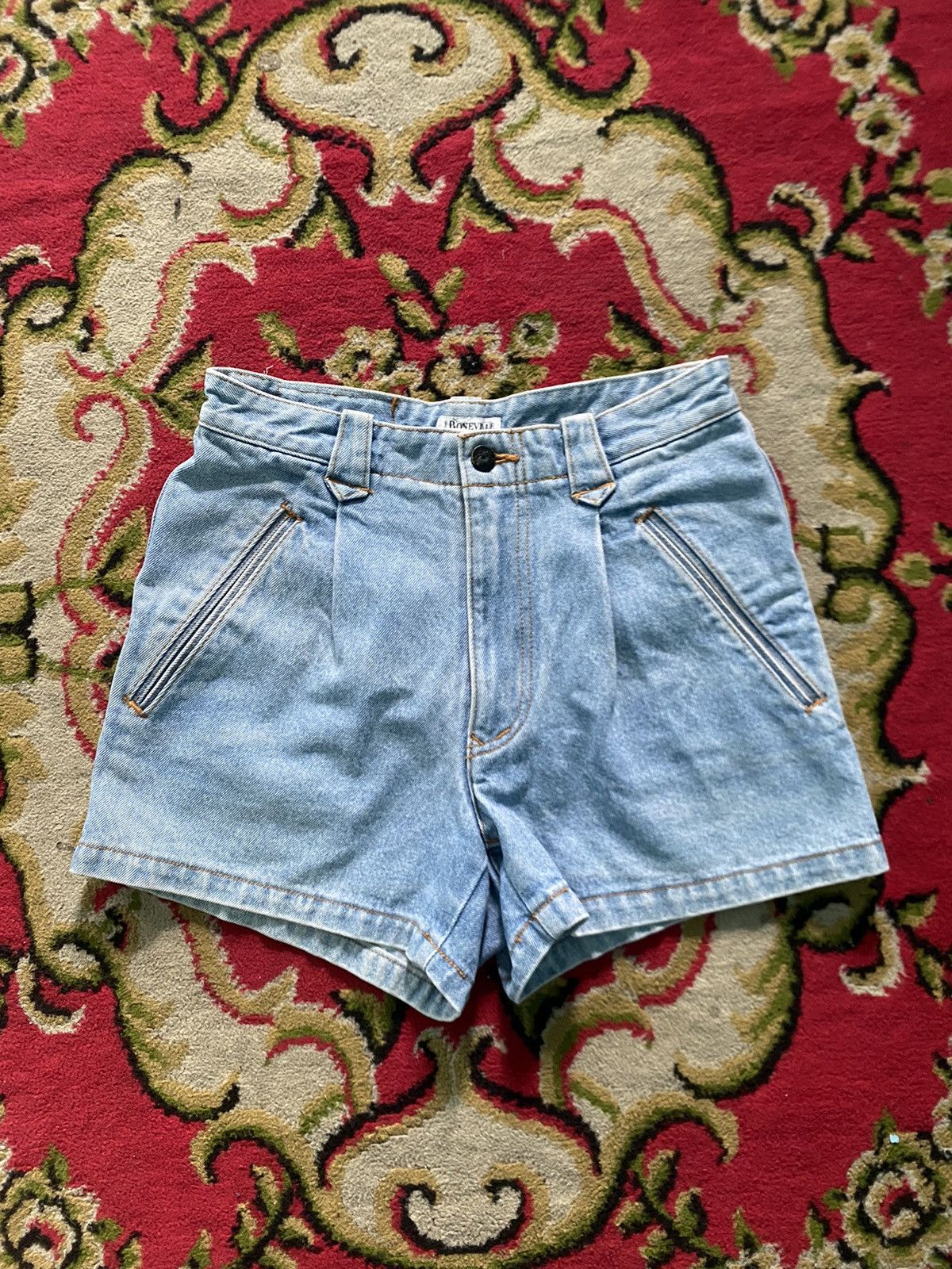 Boneville Vintage boneville Navy artic short pants jeans Size 29" - 1 Thumbnail