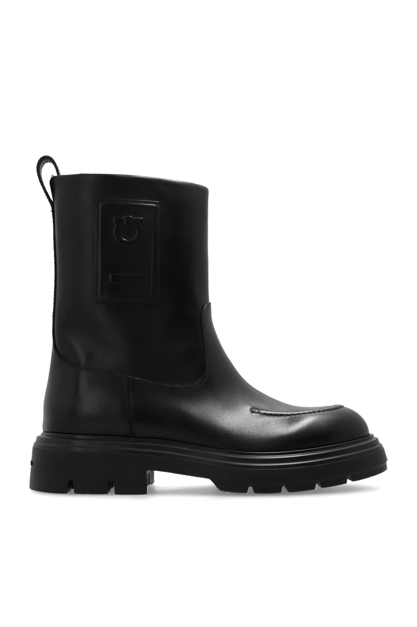Salvatore Ferragamo o1s1rm1225 Hug Boots in Black Size US 11 / IT 41 - 1 Thumbnail