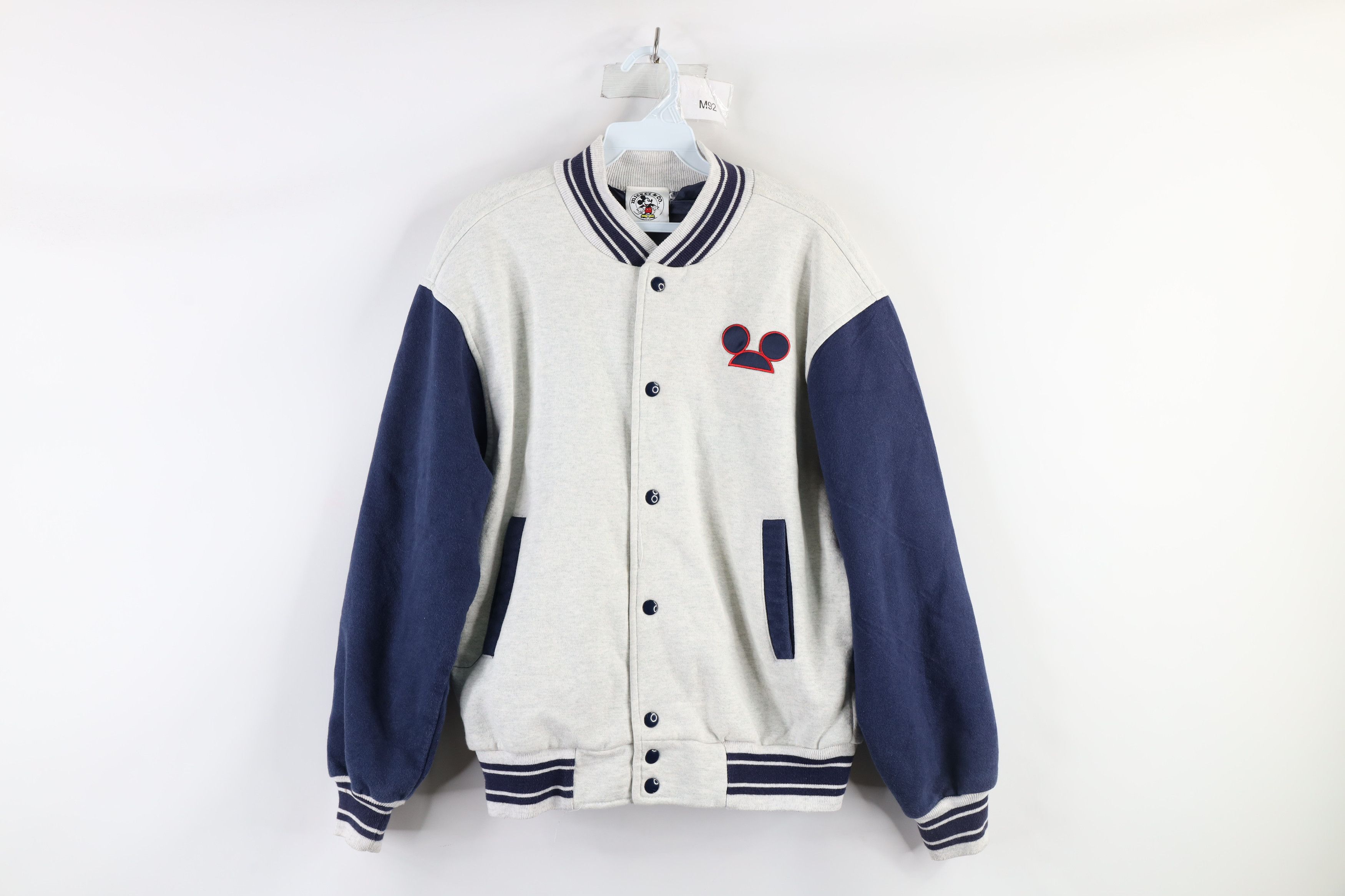 Vintage 90s Disney Mickey Mouse Varsity Bomber Jacket
