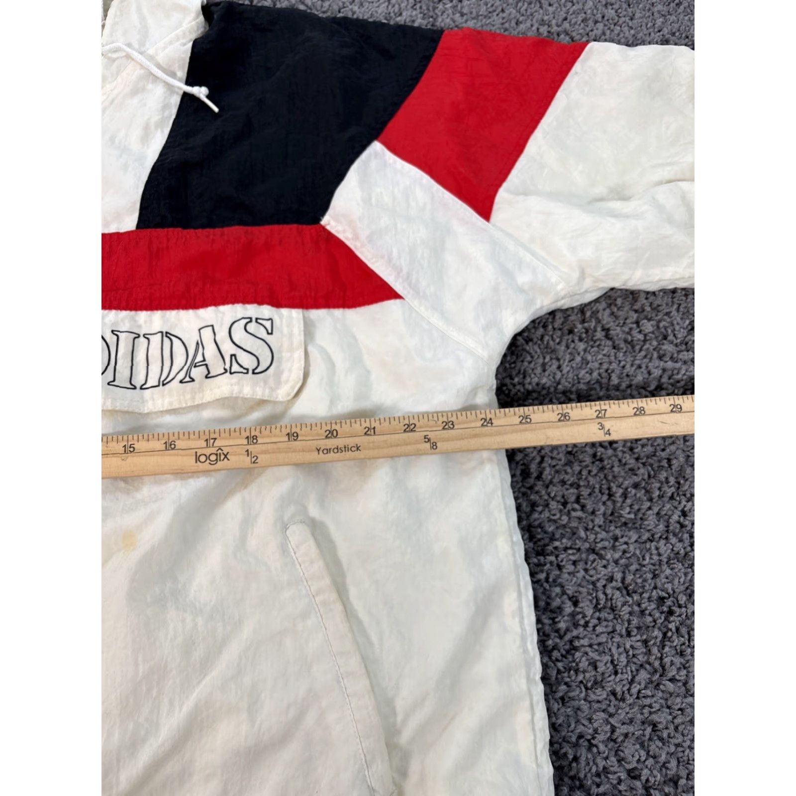 Adidas VINTAGE Adidas Track Jacket Men’s XL Trefoil White 90s Adidas Originals Sports Retro Big White Logo Size US XL / EU 56 / 4 - 3 Thumbnail