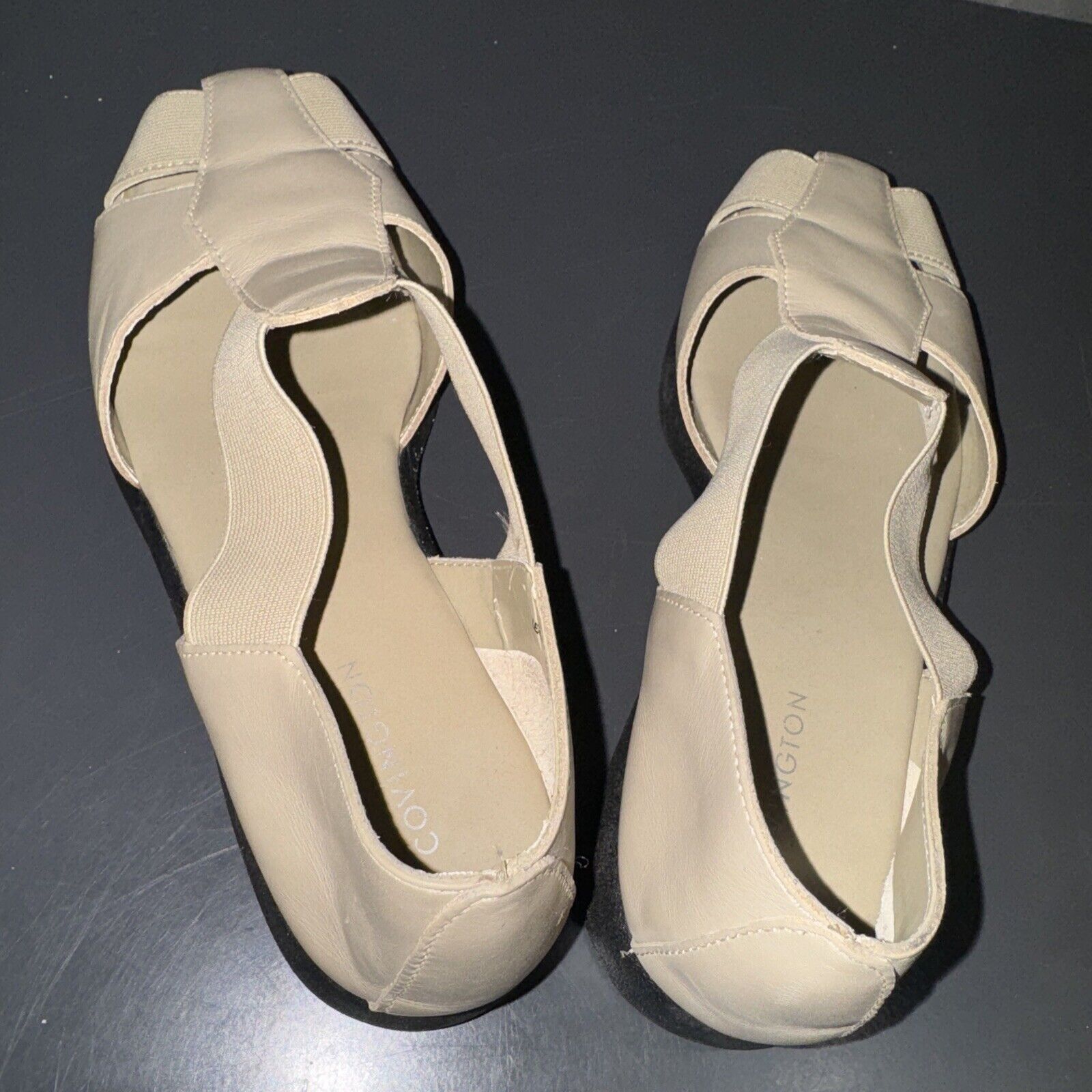 Covington Covington Women’s 6.5 Sandal Polly 83129 Strappy Beige Rubbe Size US 6.5 / IT 36.5 - 12 Thumbnail