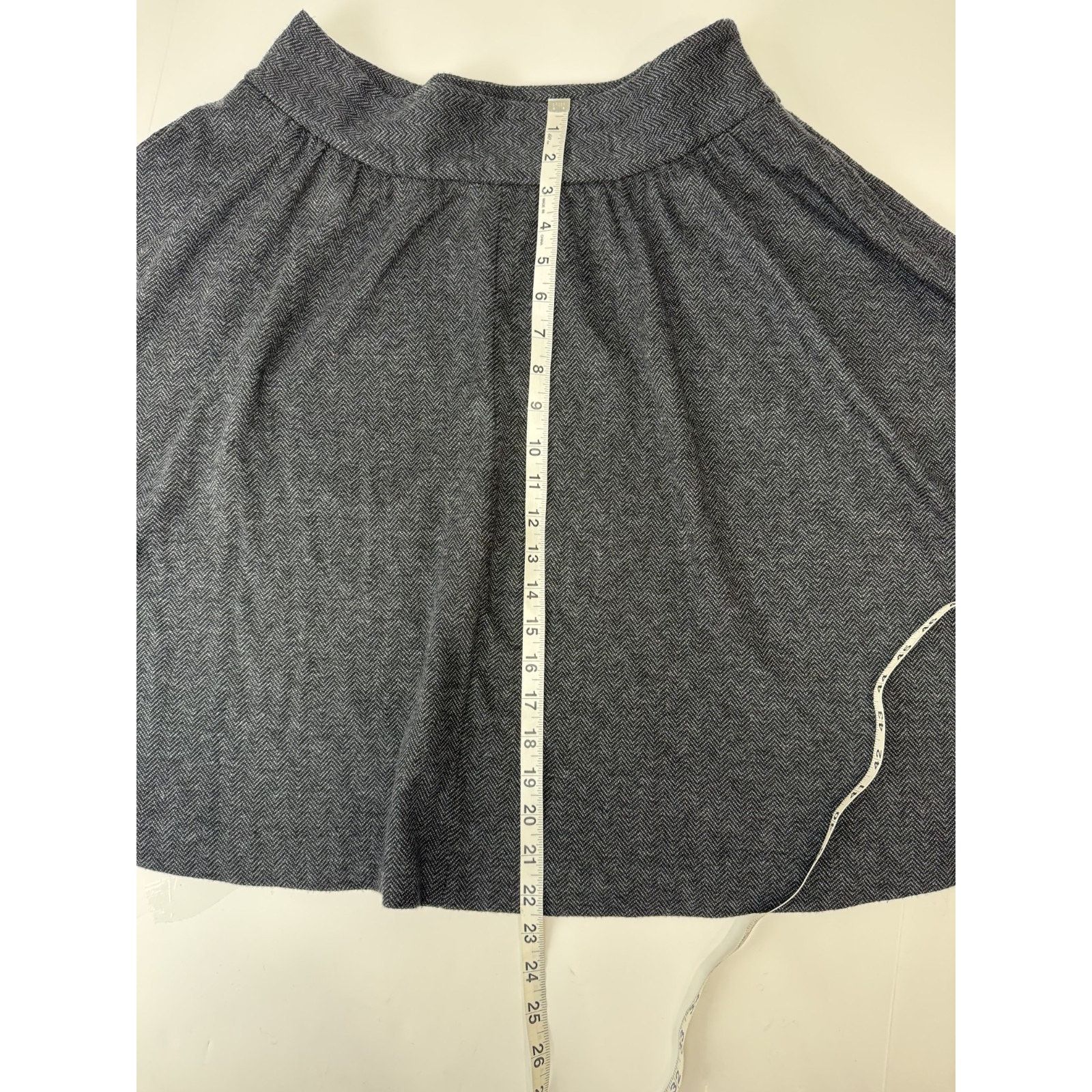 Banana Republic Banana Republic Wool Blend Herringbone A-Line Skirt 12 Size 34" / US 12 / IT 48 - 5 Thumbnail