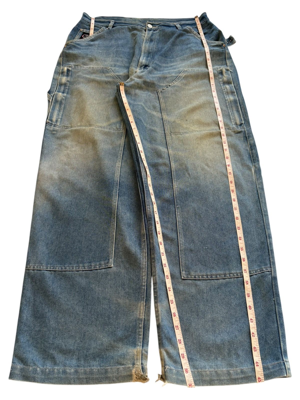 Japanese Brand Vintage Japanese Brand Tactical Distress Baggy Jean Size US 35 - 13 Thumbnail