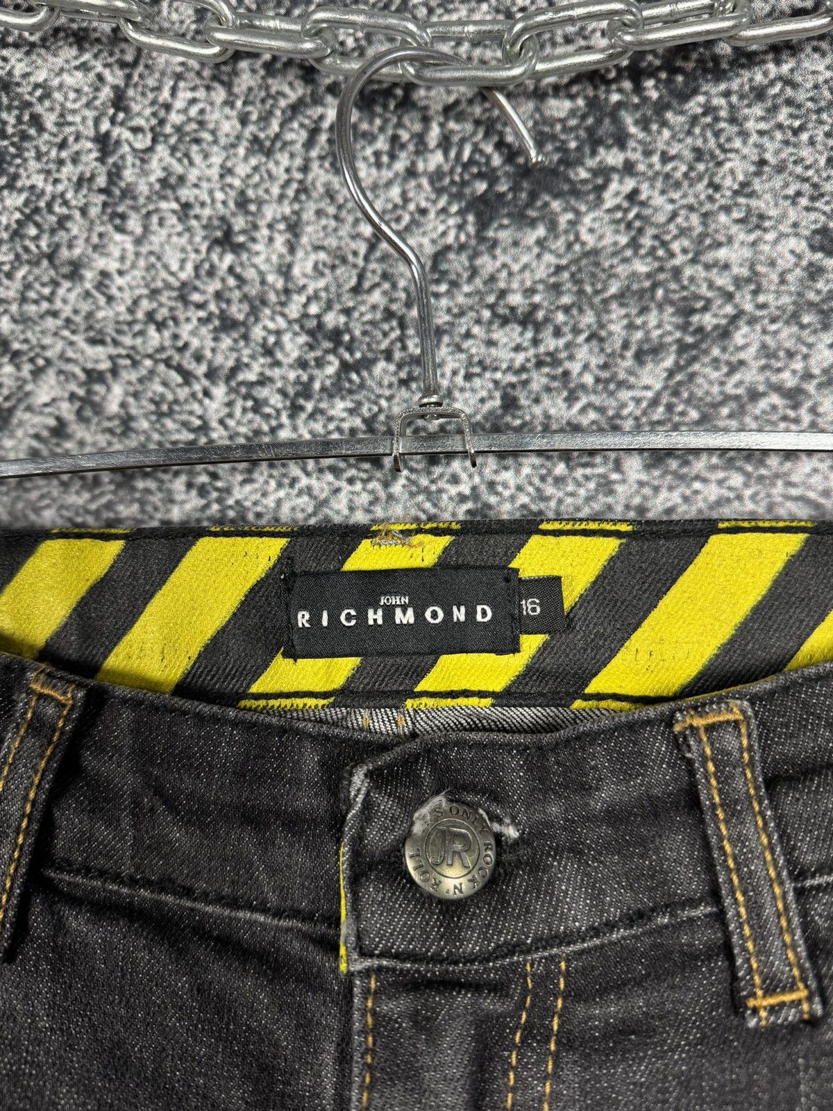 John Richmond John Richmond Denim BP14 Nero Skinny Jeans Fortaleza Italy Size 38" / US 16 / IT 52 - 8 Thumbnail