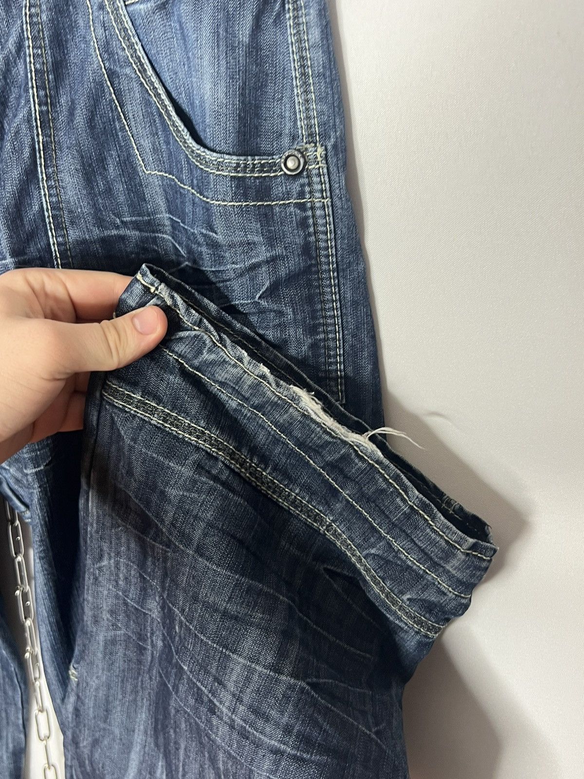 Other 🔥 Vintage 883 Police Crazy Multi Pocket Cargo Denim Jeans 🔥 Size US 36 / EU 52 - 9 Thumbnail