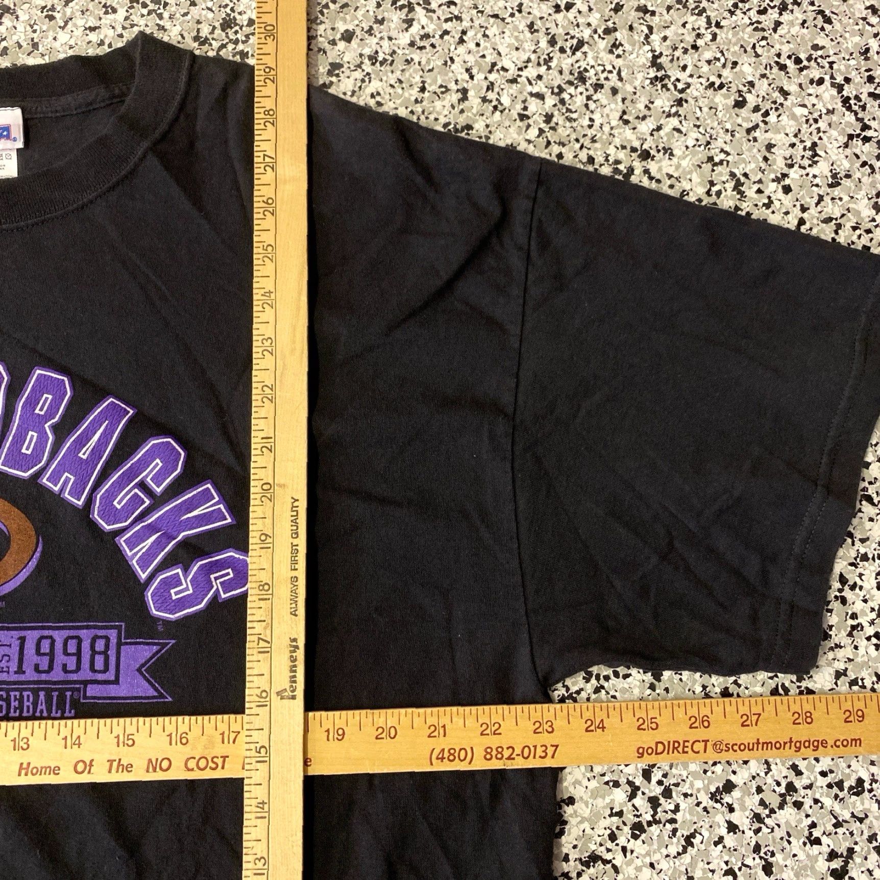 Vintage VINTAGE CSA Arizona Diamondbacks Baseball Club T Shirt XL Men Black Crew Neck Short Sleeve Retro Sports MLB Size US XL / EU 56 / 4 - 2 Thumbnail