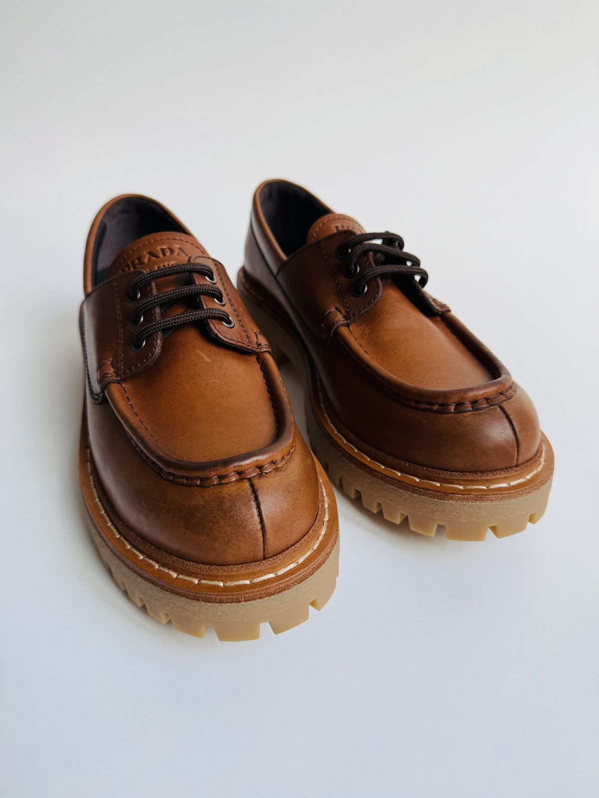 Prada Prada - St. Moritz leather loafers Size US 6.5 / EU 39-40 - 1 Thumbnail