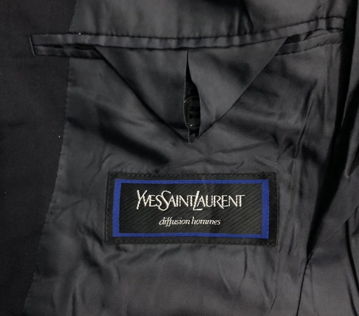 Vintage × Yves Saint Laurent Yves Saint Laurent Diffusion Hommes Men's Wool Blazer Size US L / EU 52-54 / 3 - 20 Thumbnail
