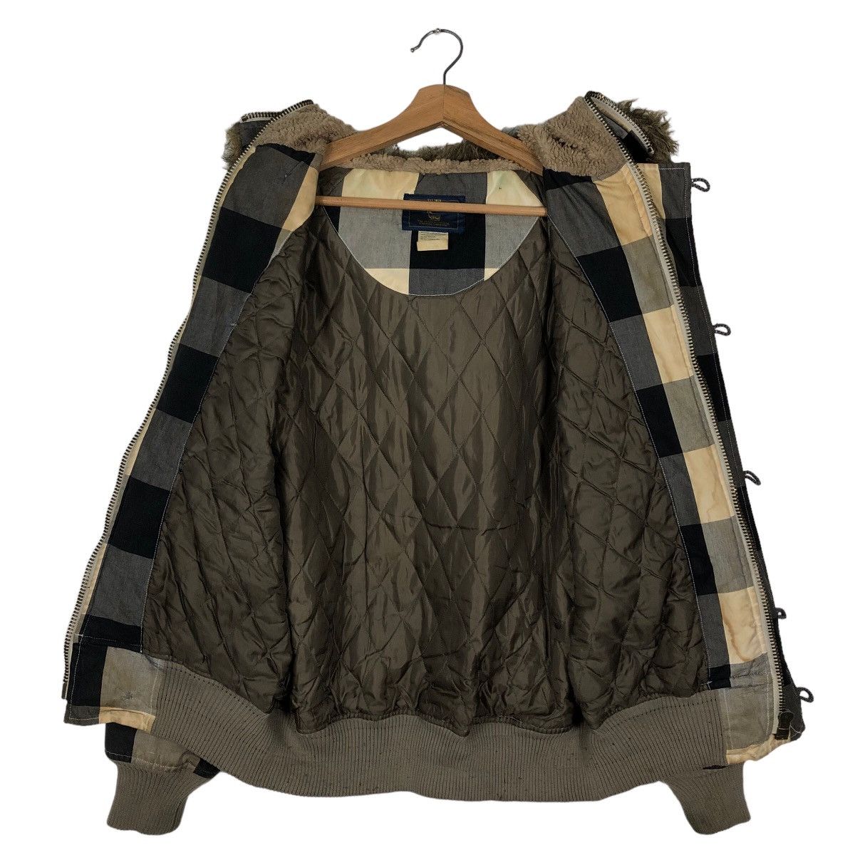 Woolrich Woolen Mills 🔥90’s Bomber Jacket Tartan Design Woolrich Mink Fur Hoodie Size US M / EU 48-50 / 2 - 11 Thumbnail