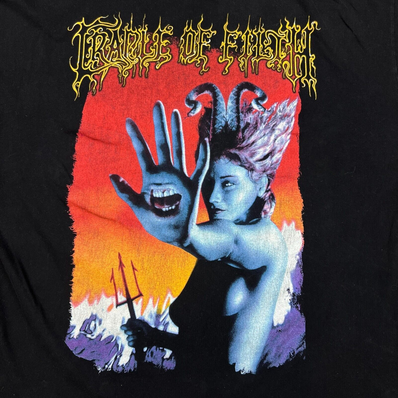 Band Tees × Vintage VTG 2000 Cradle of The Filth XL Speak To The Hand Band Tee Size US XL / EU 56 / 4 - 3 Thumbnail