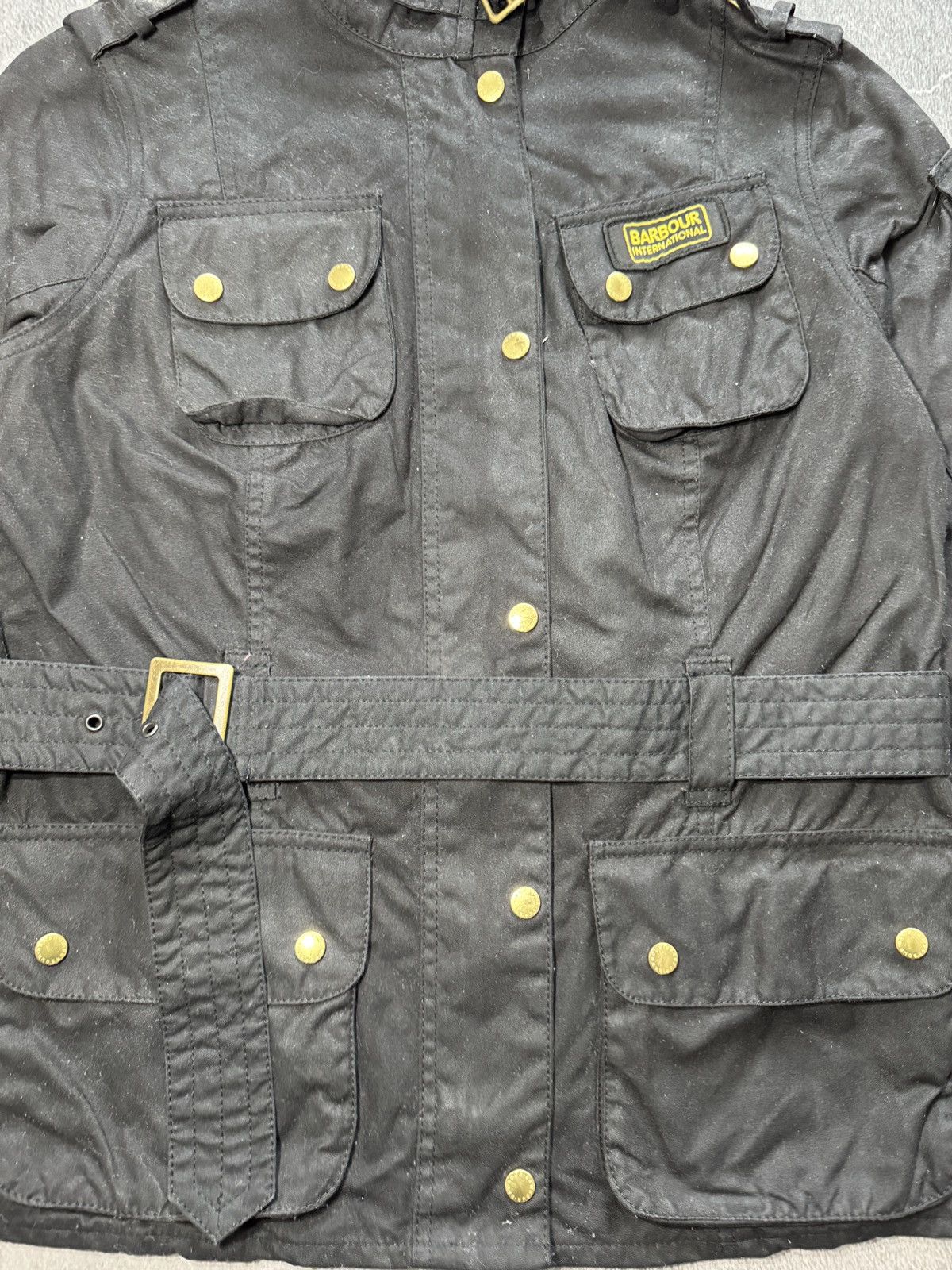 Barbour Barbour belted Wax Jacket Size 40 LWX00038K51 Size L / US 10 / IT 46 - 2 Thumbnail