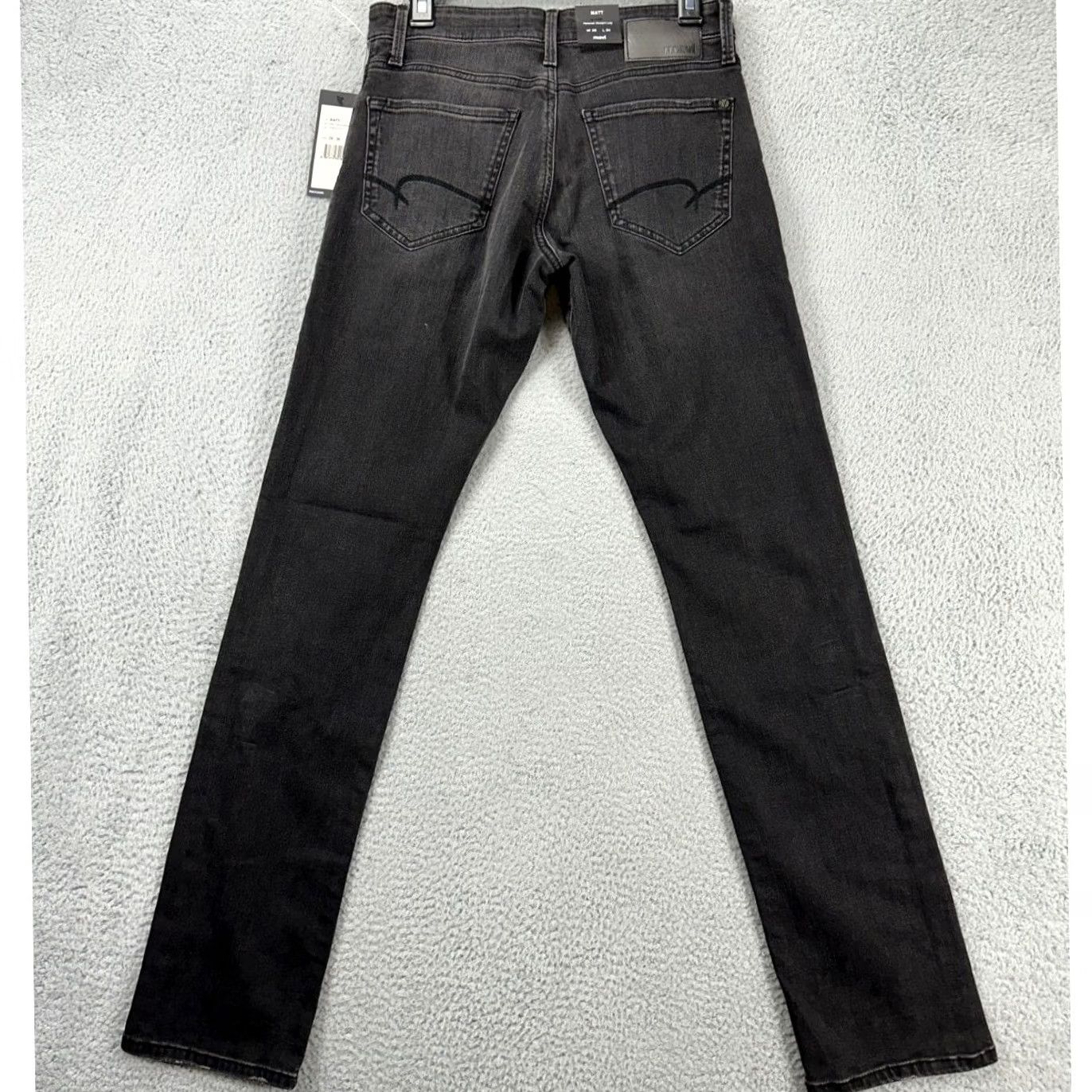 Vintage Mavi Matt Jeans Mens 28X34 Charcoal Grey Relaxed Straight Leg Denim Pants Size US 28 / EU 44 - 3 Thumbnail