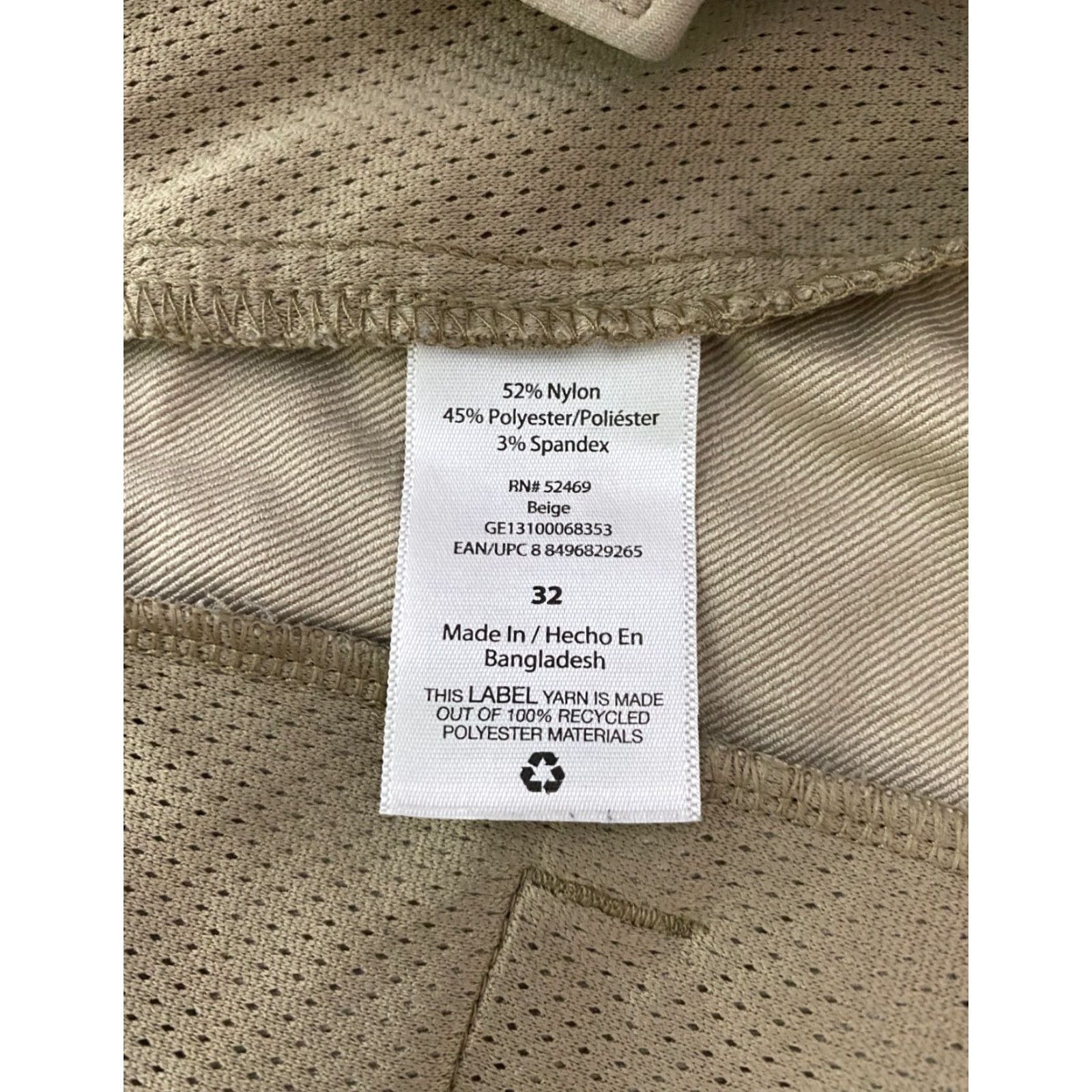 George George Mens Shorts Size 32 Beige Khaki Golf Performance Size US 32 / EU 48 - 4 Thumbnail