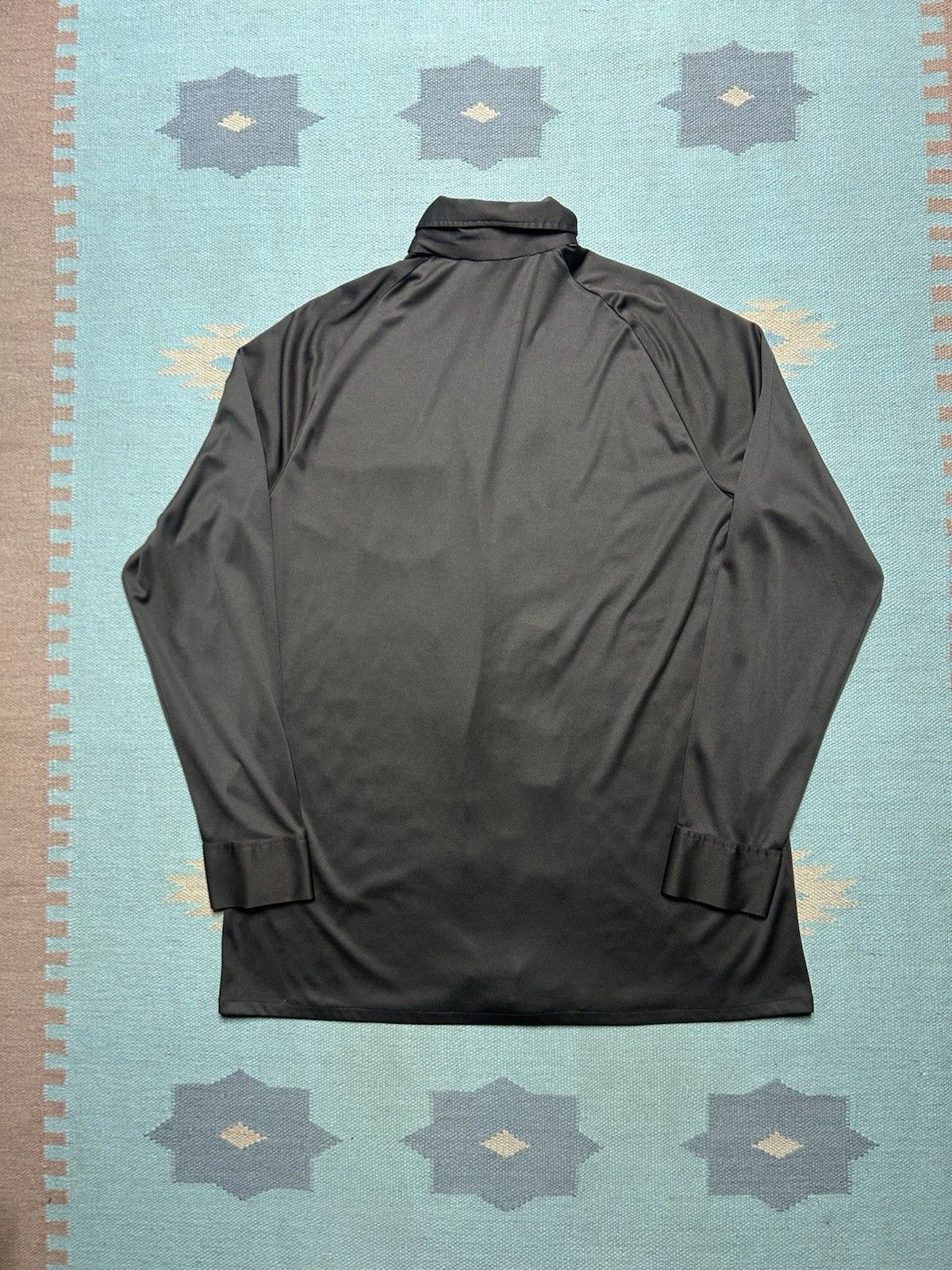 Vintage 70s button shirt polyester California dagger collar XL tall Size US XL / EU 56 / 4 - 7 Thumbnail