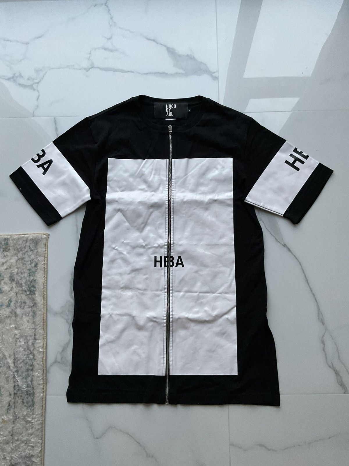 Hood By Air Hood by air logo zip T-shirt | Grailed