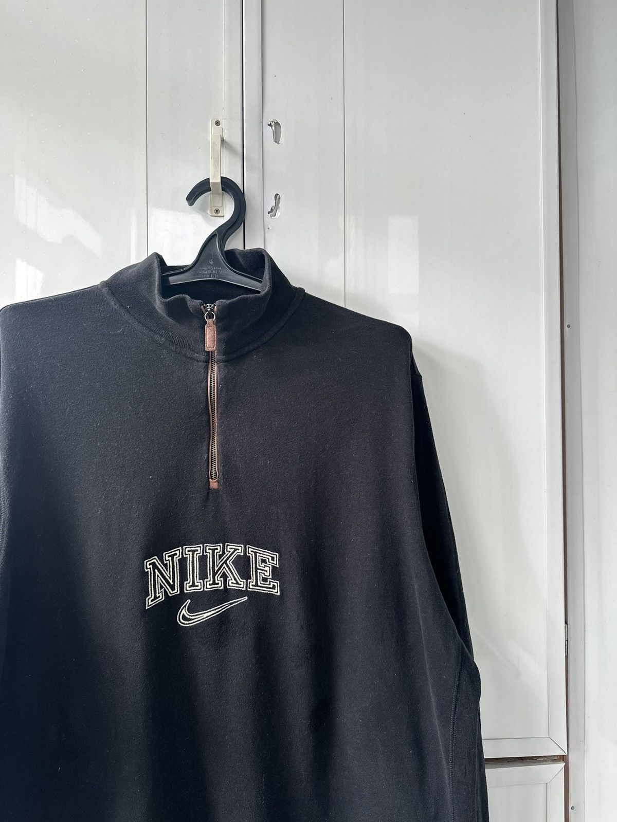 Nike Vintage Nike Half-Zip Sweatshirt Centre Logo Size US L / EU 52-54 / 3 - 4 Thumbnail