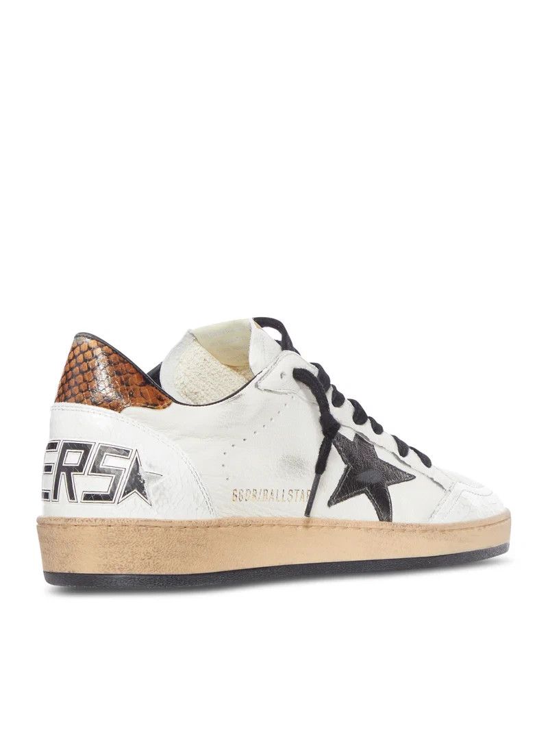 GOLDEN GOOSE Ball Star Men's White/Gray/Brown Sneakers New