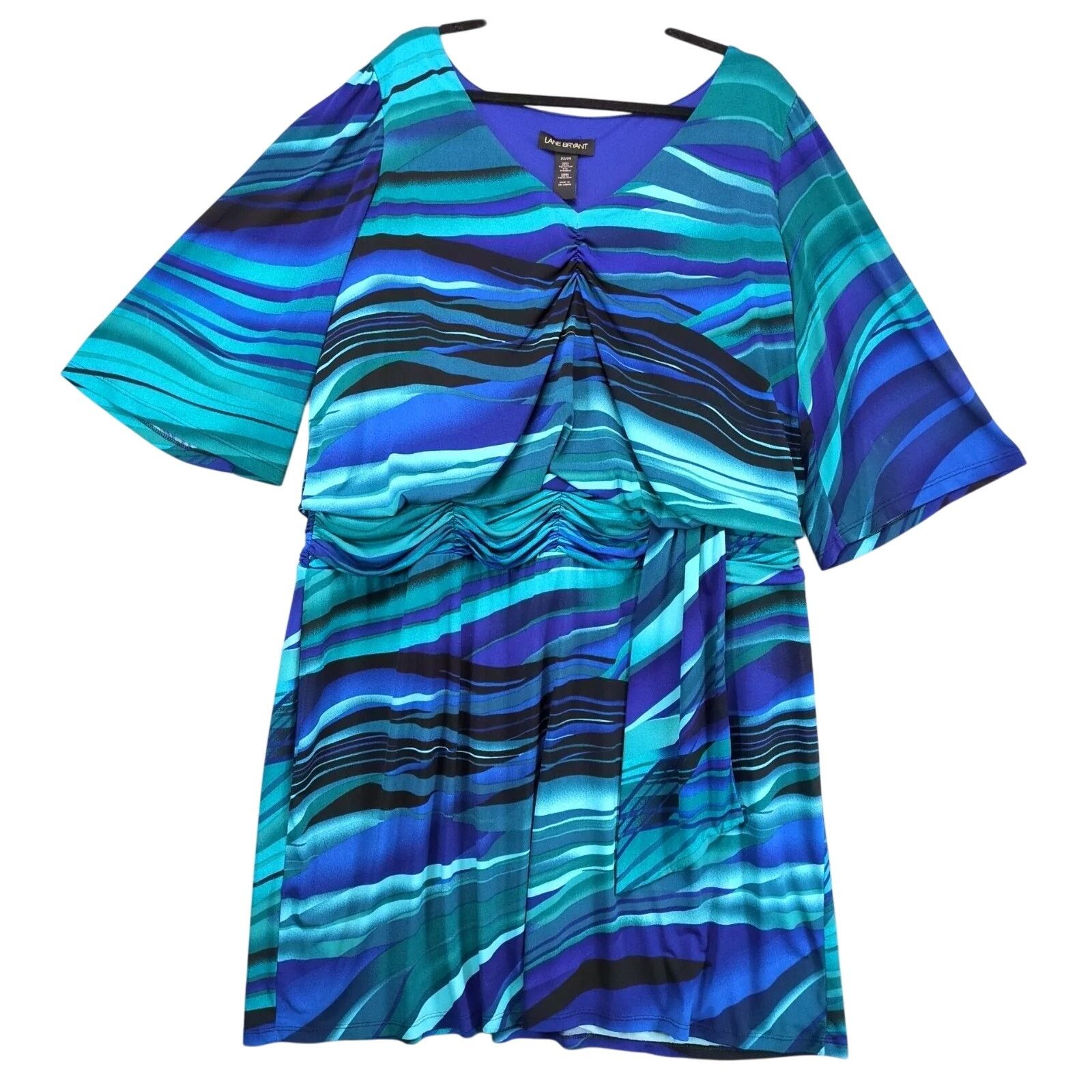 Other Lane Bryant Abstract Print Blouson Dress Plus Size 22/24 Size 4XL / US 24-26 - 1 Thumbnail