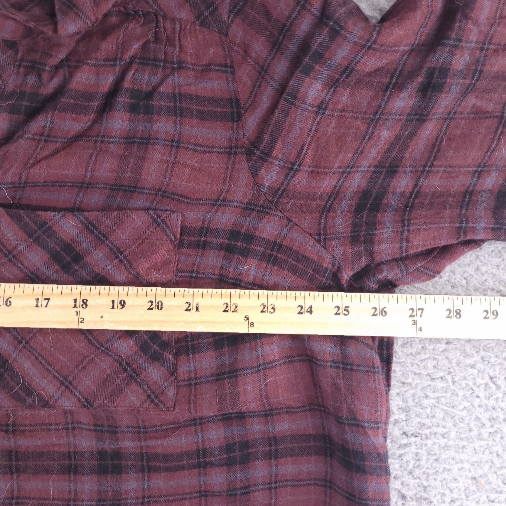 Torrid Torrid Harper Womens Tunic Top Red Plaid Pockets 3/4 Sleeve Size 2 Size XS / US 0-2 / IT 36-38 - 4 Thumbnail