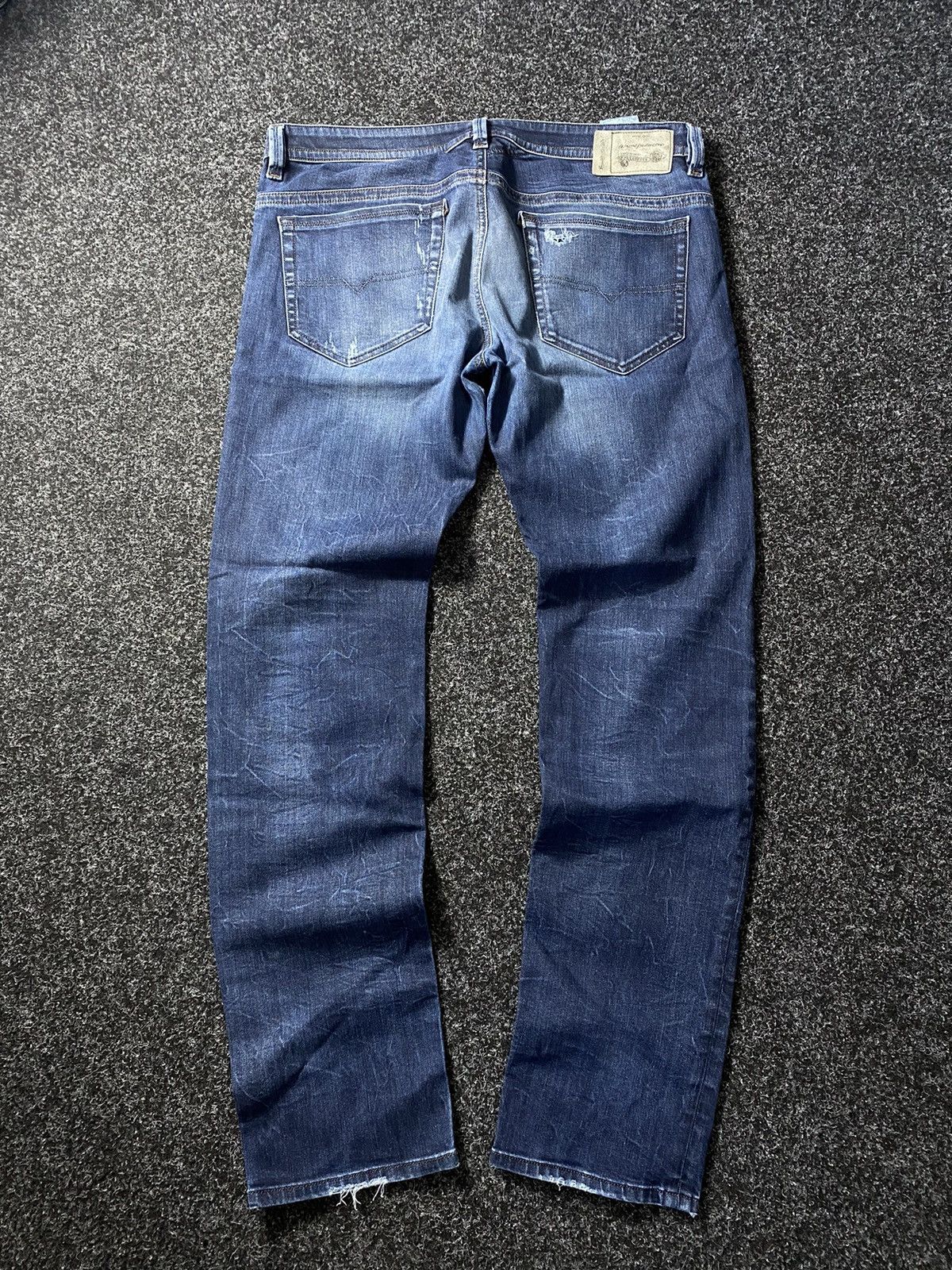 Diesel × Japanese Brand Opium Diesel Distressed Blue Punk Gothic Jeans Mens Owens Size US 36 / EU 52 - 4 Thumbnail