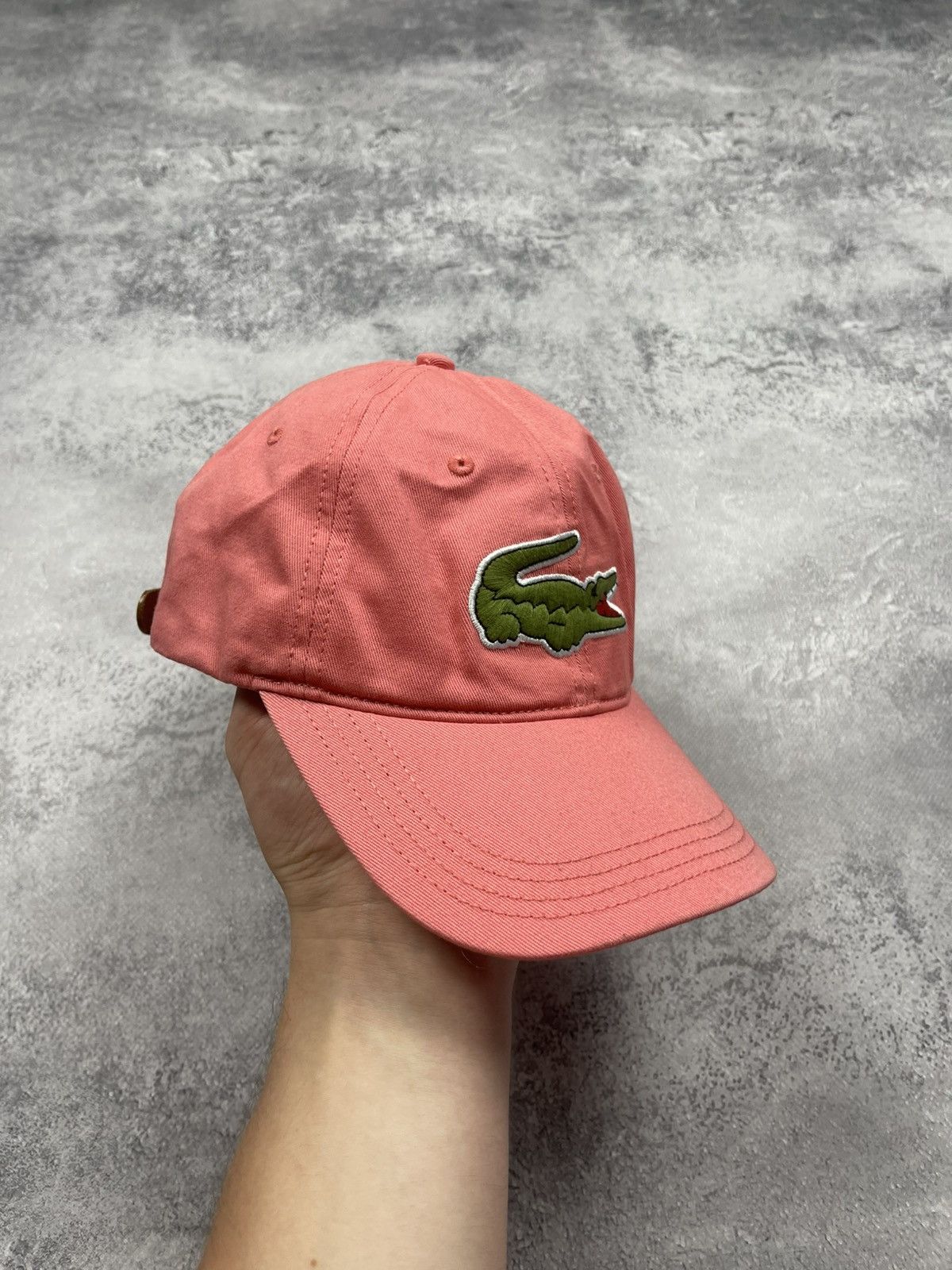 Lacoste Lacoste Pink Big Logo Crocodile Cap Hat Size ONE SIZE - 3 Thumbnail