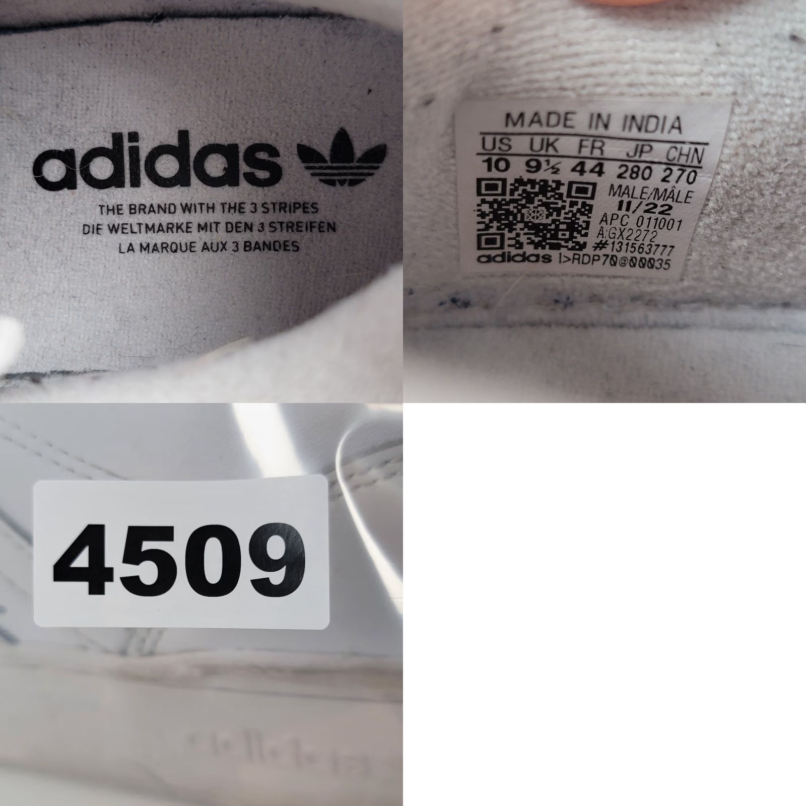 Adidas Adidas Rivalry Low Sneaker Men's White Triple White Size 10 US Leather Rubber Size US 10 / EU 43 - 9 Thumbnail