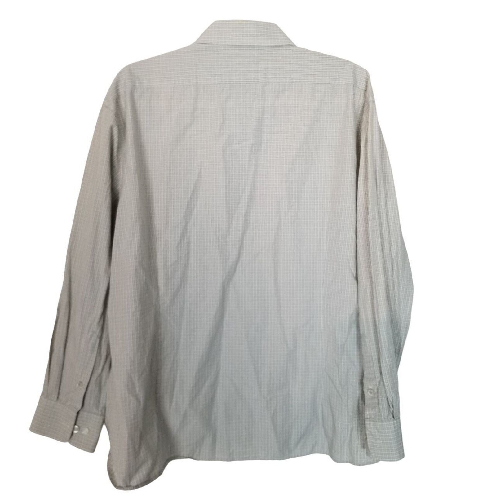 John Varvatos John Varvatos Mens Plaid Dress Shirt 32/33 Designer Career Size US XXL / EU 58 / 5 - 9 Thumbnail