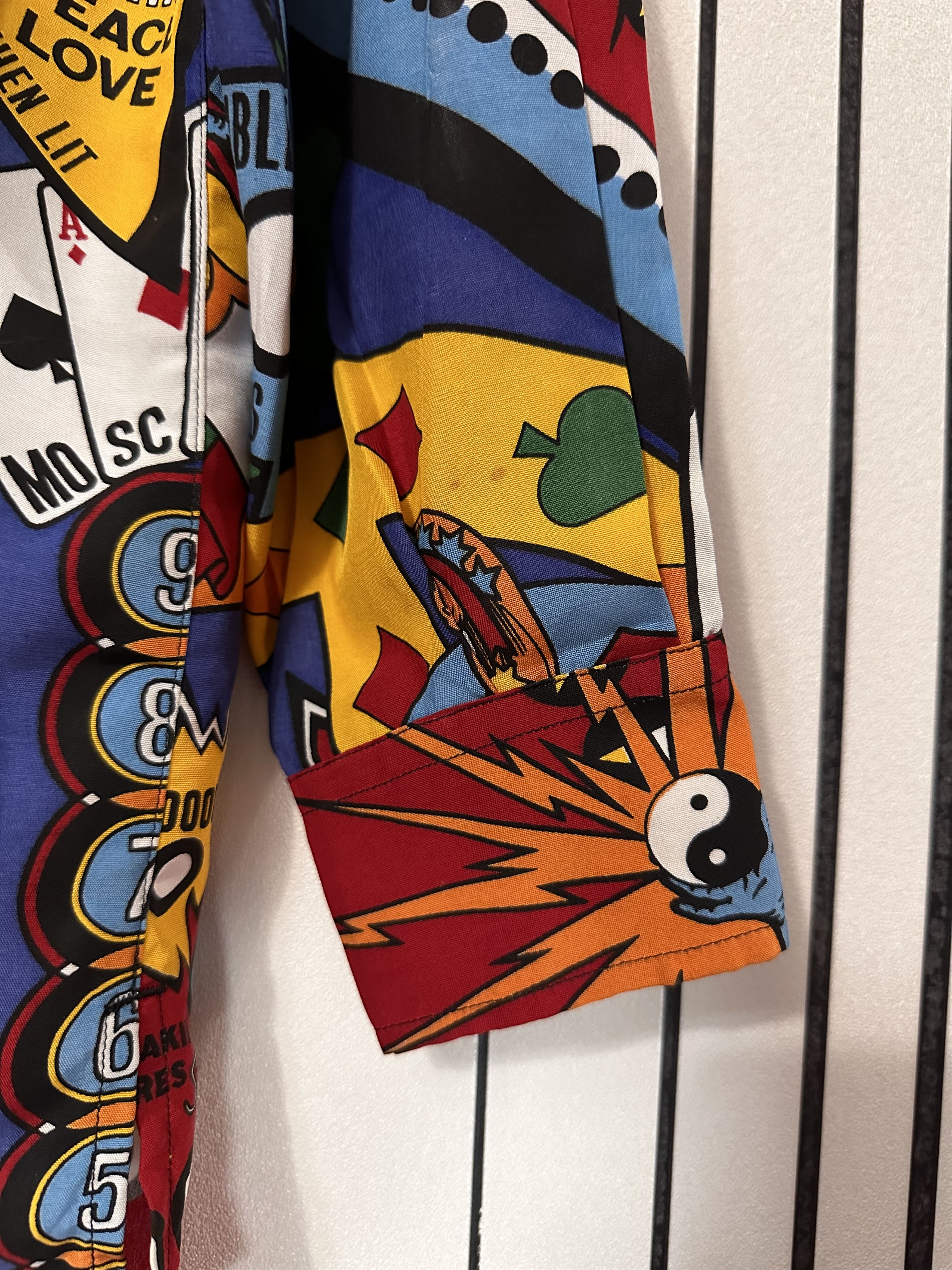 Moschino 90’s Moschino Vintage Gambling-Kasino Rare Full-Print Shirt Size US S / EU 44-46 / 1 - 8 Thumbnail