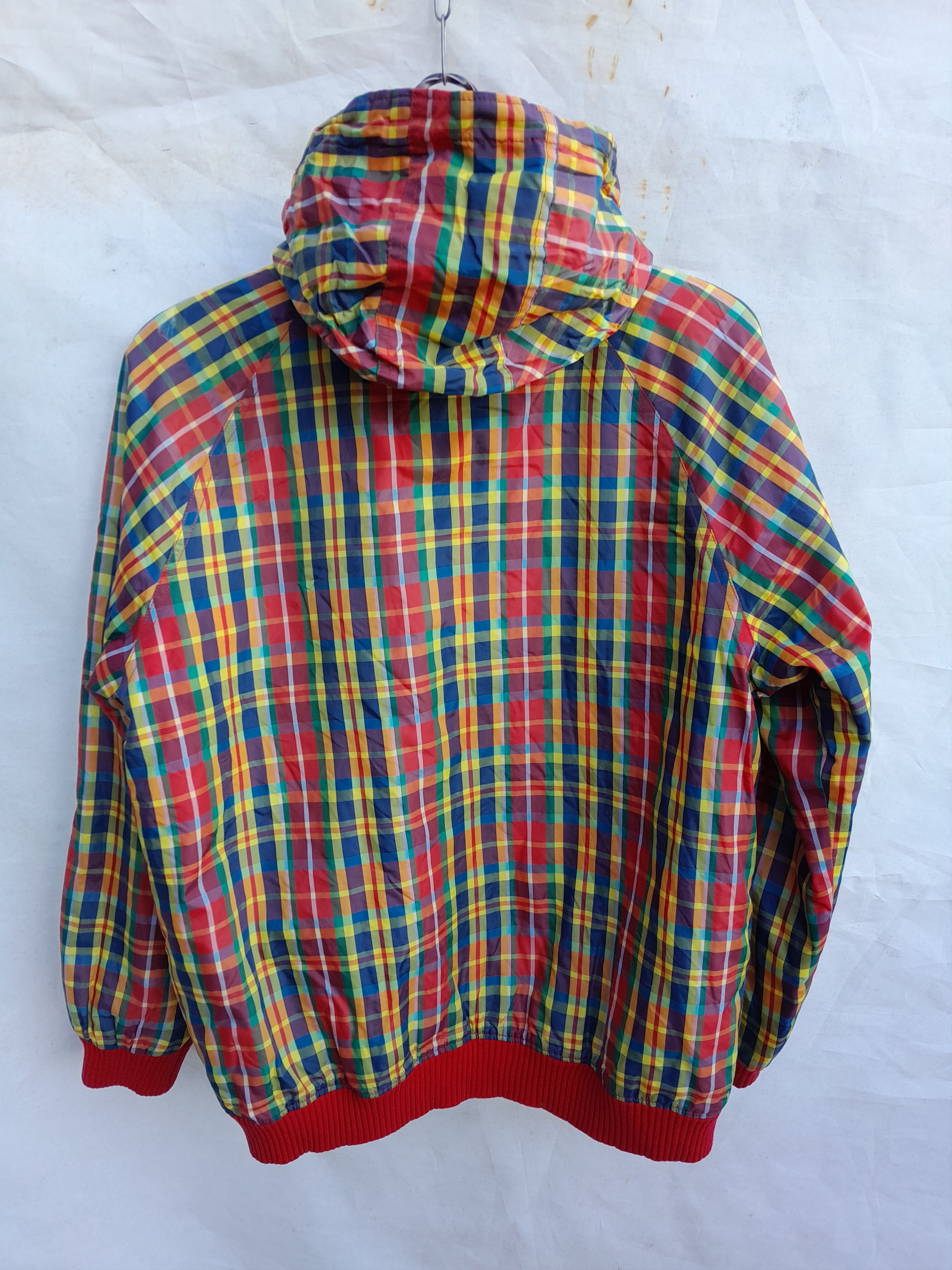 Fiorucci Vintage Fiorucci Jacket Mens M Rainbow Check Coat 80s 90s Size US M / EU 48-50 / 2 - 10 Thumbnail