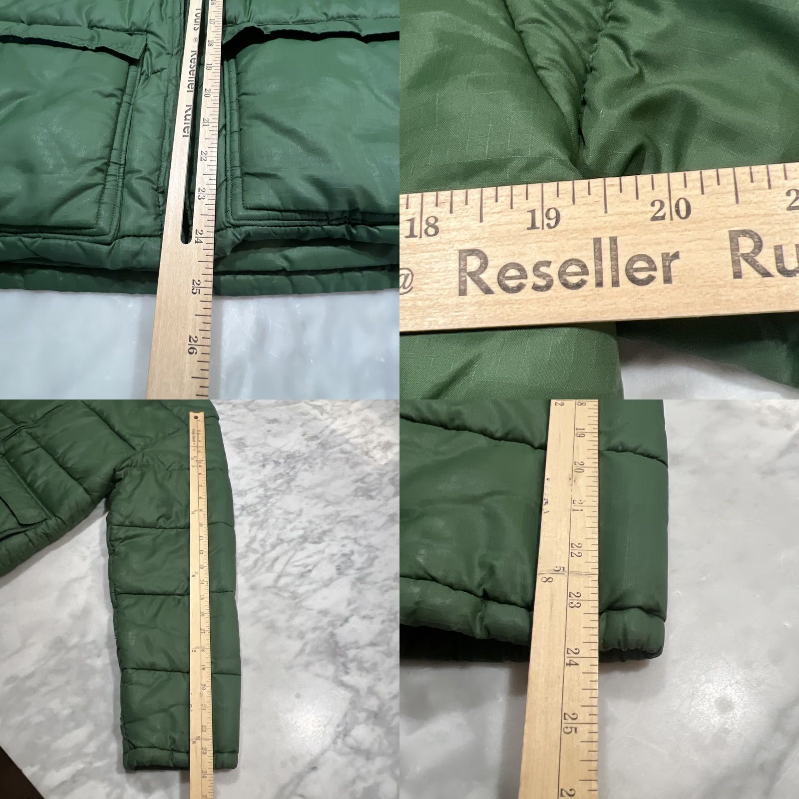 Vintage VINTAGE Frostline Kit Puffer Down Jacket Men S Green Hooded Nylon Zip Short 90s Outdoor Winter Size US S / EU 44-46 / 1 - 9 Thumbnail