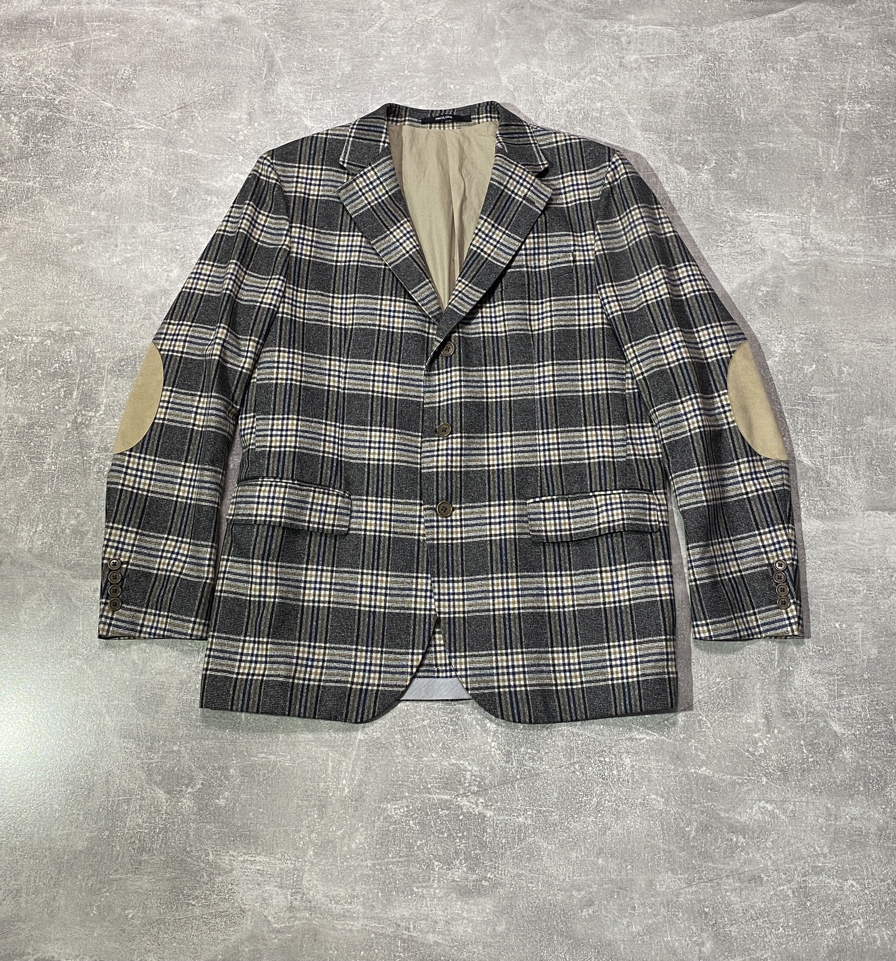 Paoloni Vintage PAOLONI Lana Vergine blazer jacket Size 54R - 1 Thumbnail