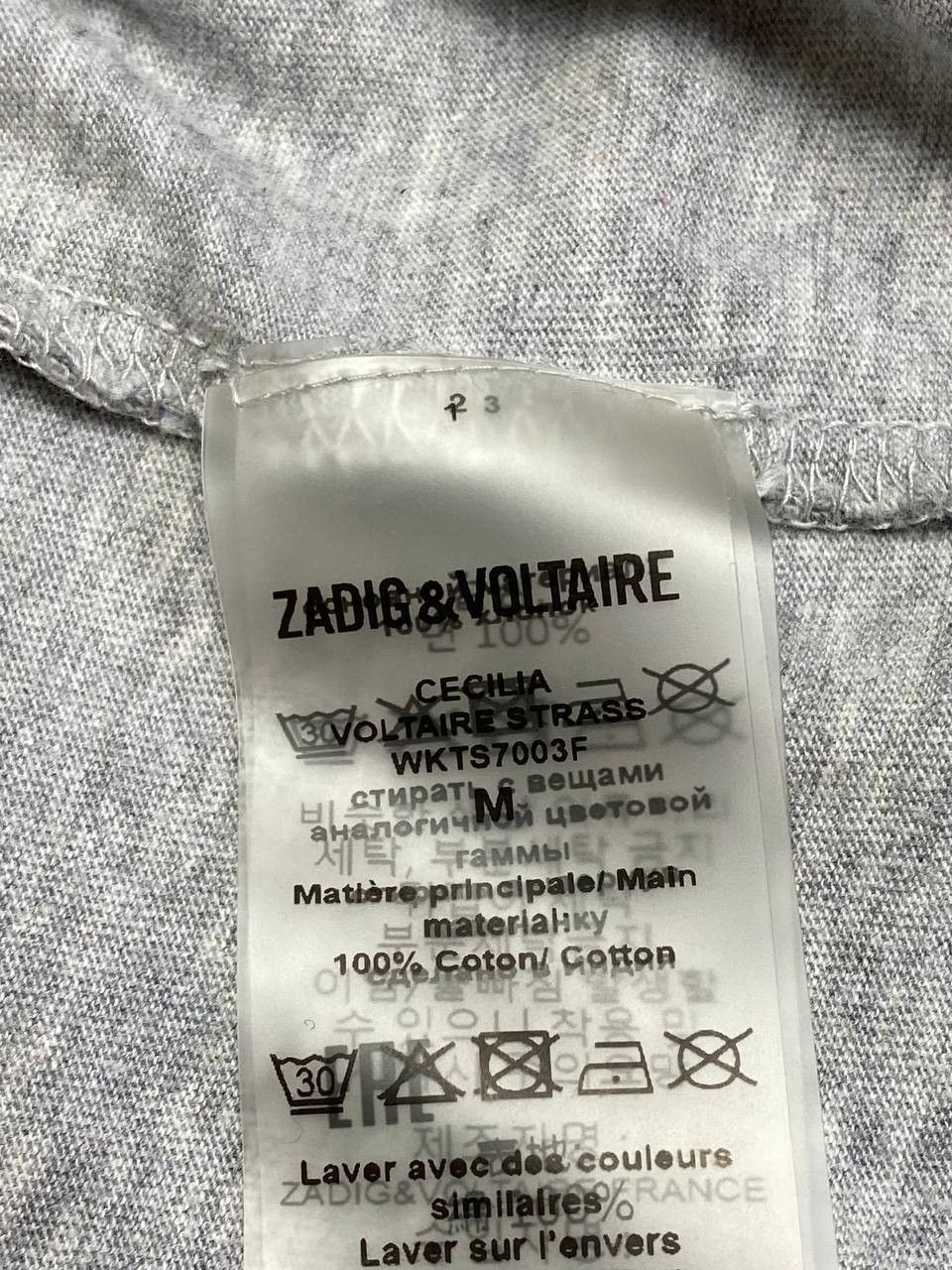 Zadig & Voltaire ZADIG & VOLTAIRE Cecilia Voltaire Strass Sleeveless Tank Top Size M / US 6-8 / IT 42-44 - 10 Thumbnail