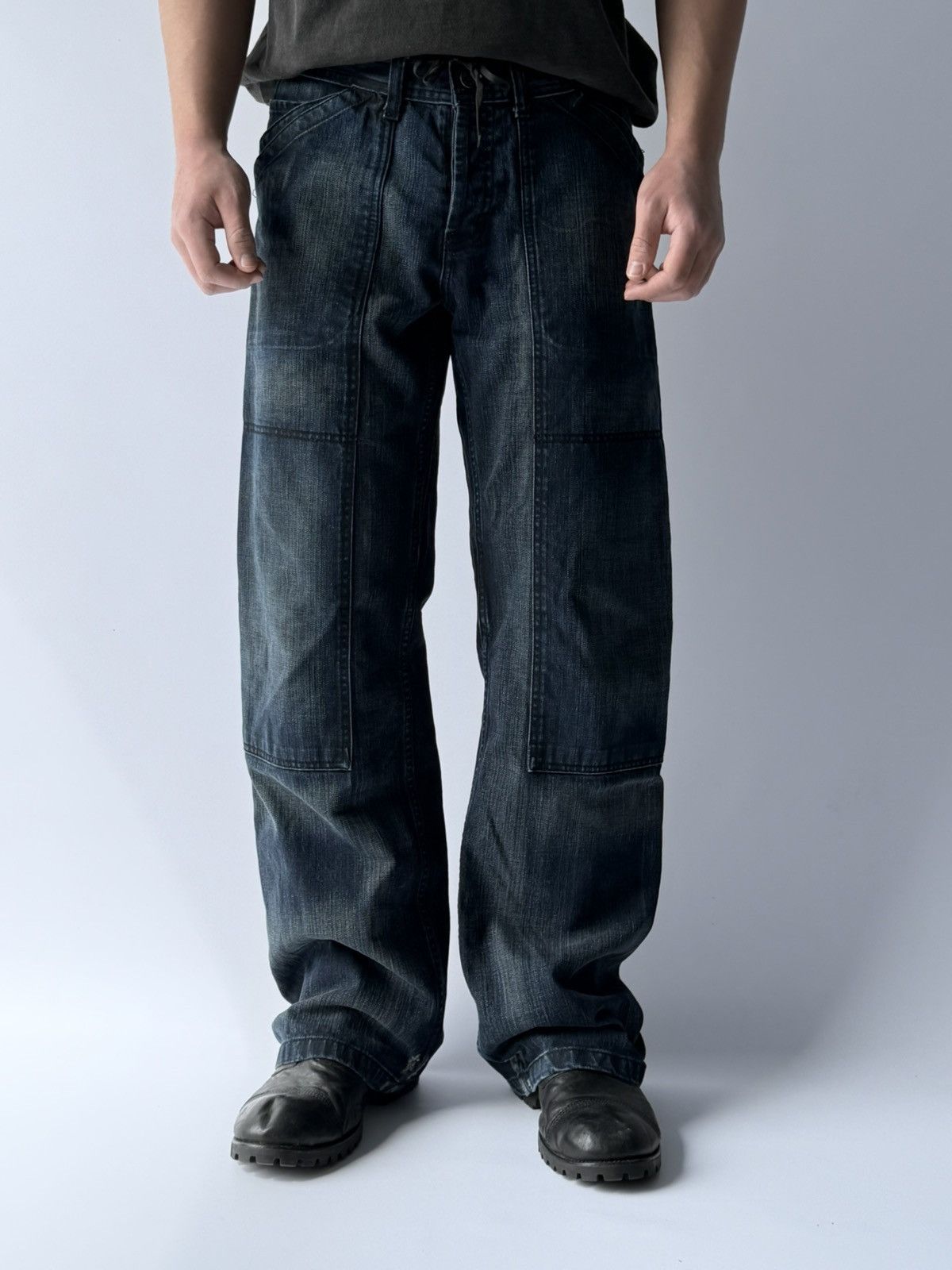 Tornado Mart Junya Watanabe Style Buckle Back Jeans