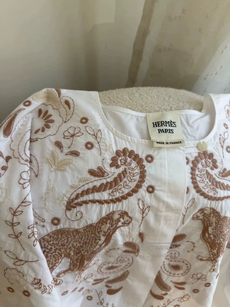 Hermes Hermes Embroidered dress Size XS / US 0-2 / IT 36-38 - 4 Thumbnail