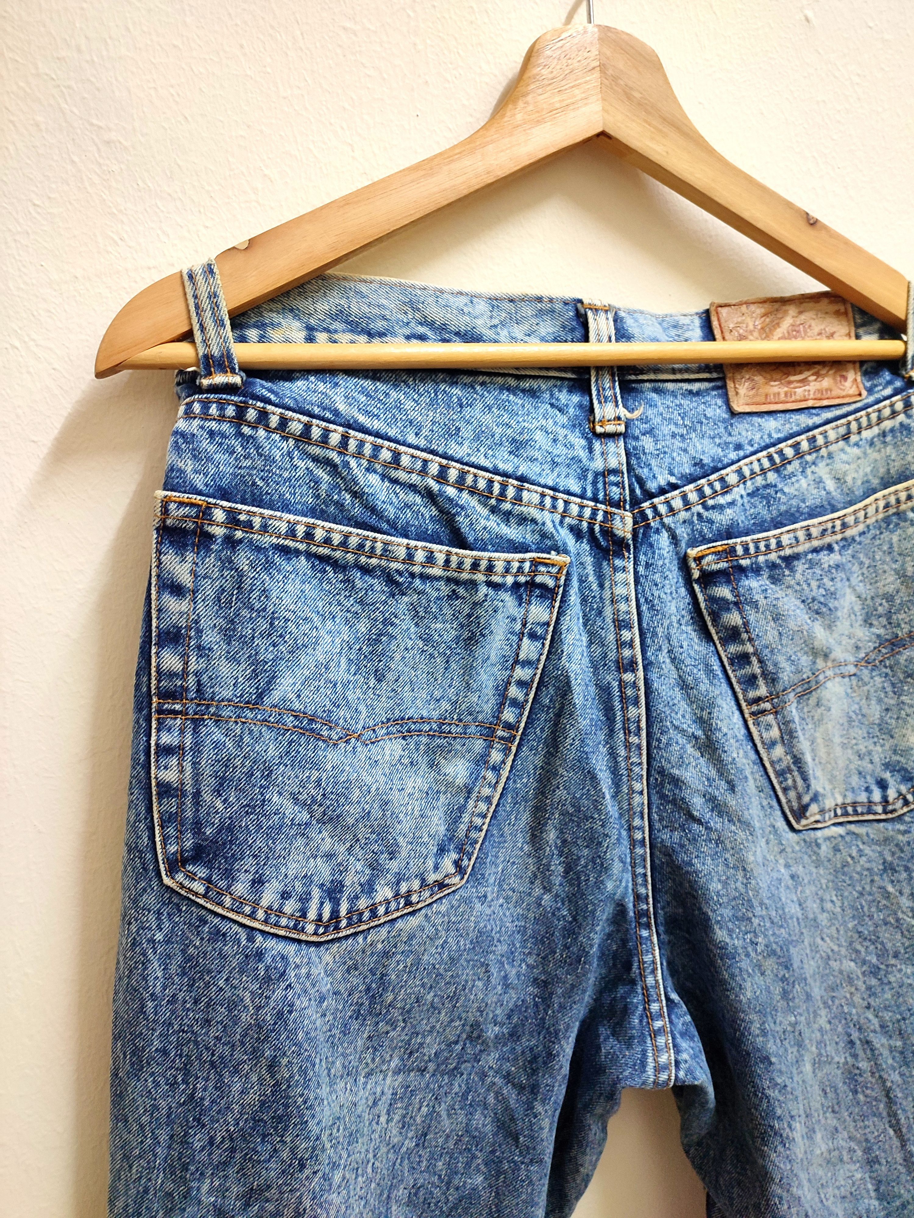Japanese Brand Vintage Design Blue Way Acid Wash Denim Size US 31 - 8 Thumbnail