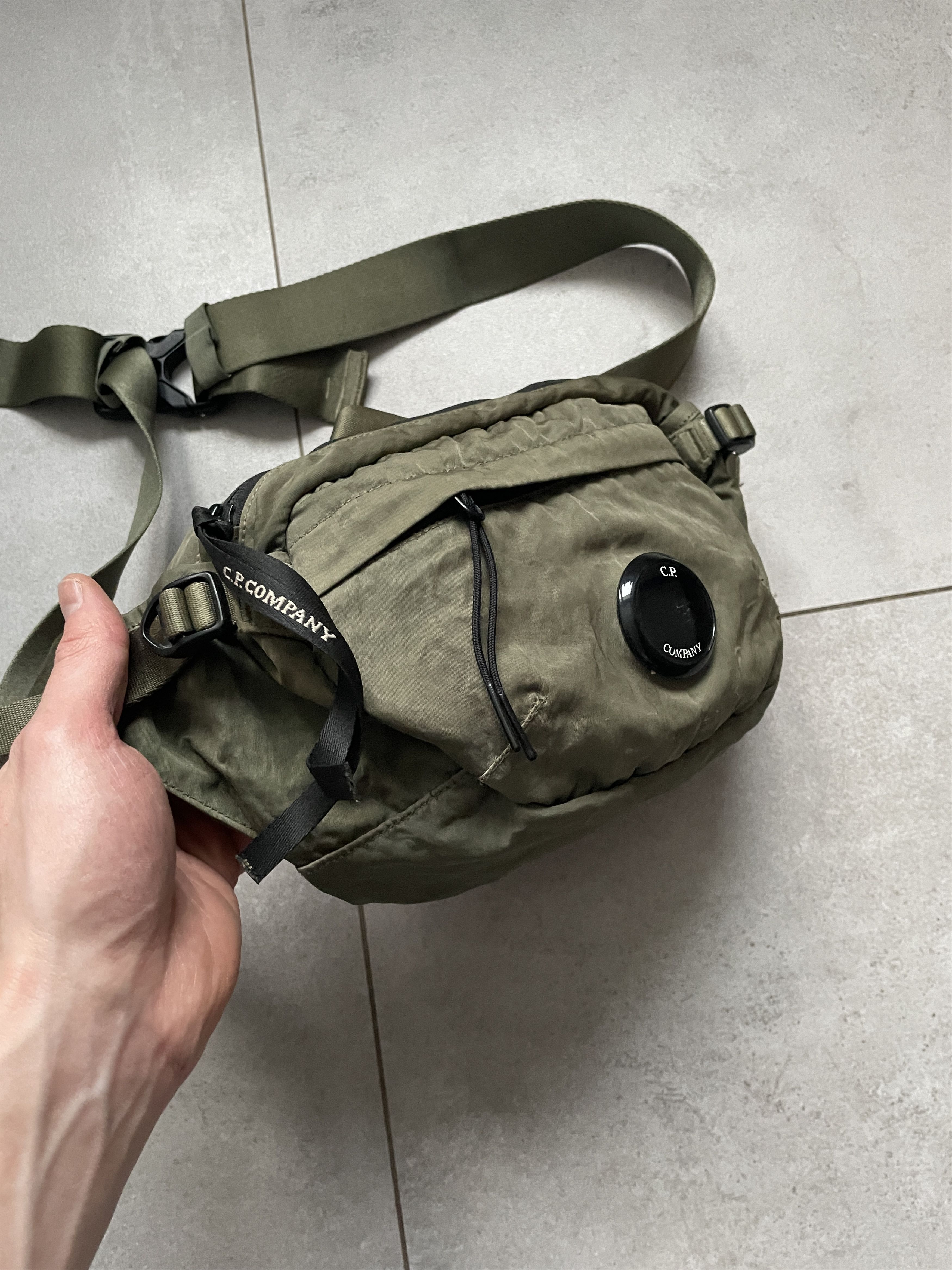 C.P. Company STONE ISLAND CP COMPANY OLIVE NYLON CROSSBODY SHOULDER BAG Size ONE SIZE - 6 Thumbnail