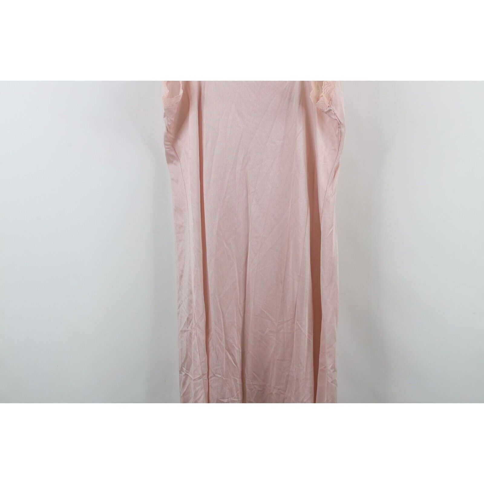 Vintage Vintage 70s Silky Nylon Flower Lace Night Gown Slip Size XS / US 0-2 / IT 36-38 - 11 Thumbnail