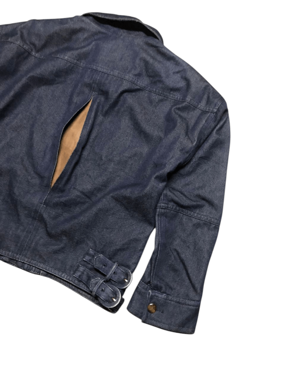 Kensho Abe Vintage 511 Kensho Abe Denim Jacket Leather Part Rare Size S / US 4 / IT 40 - 7 Thumbnail