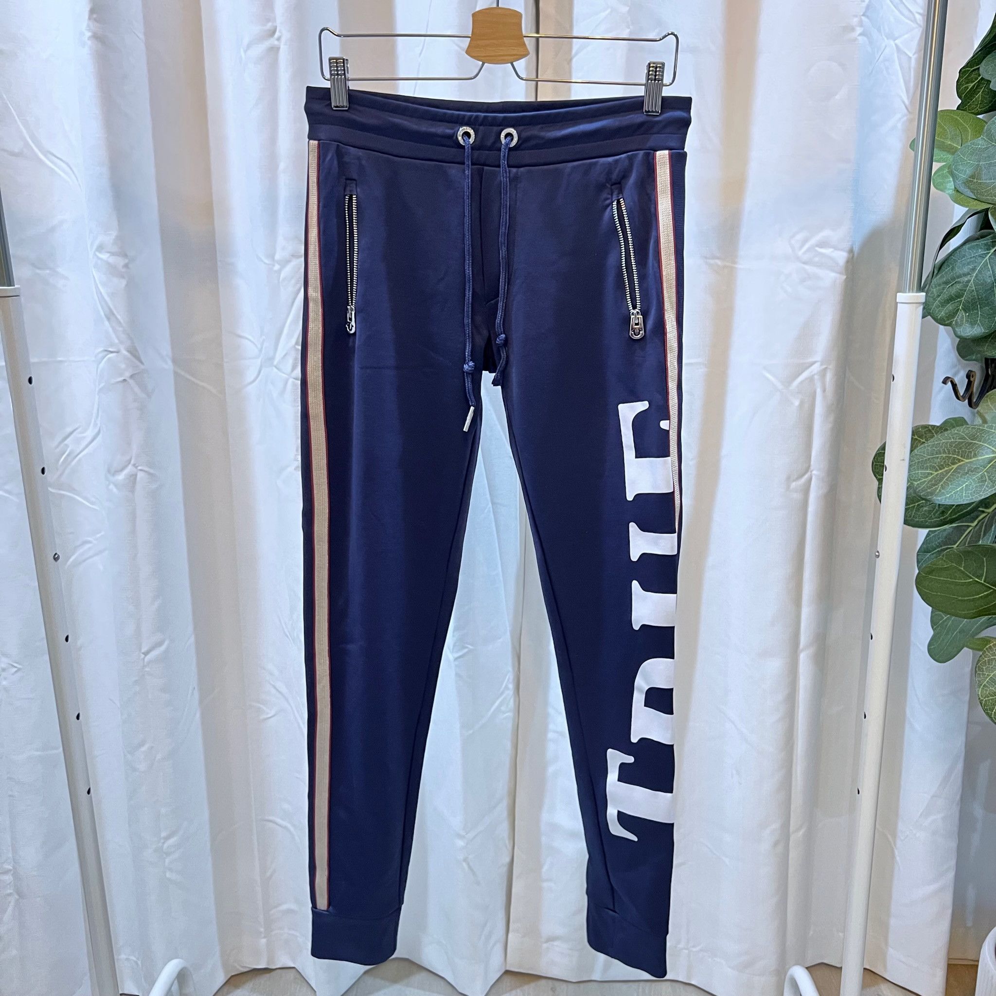 True Religion Striped Logo Sweatpants