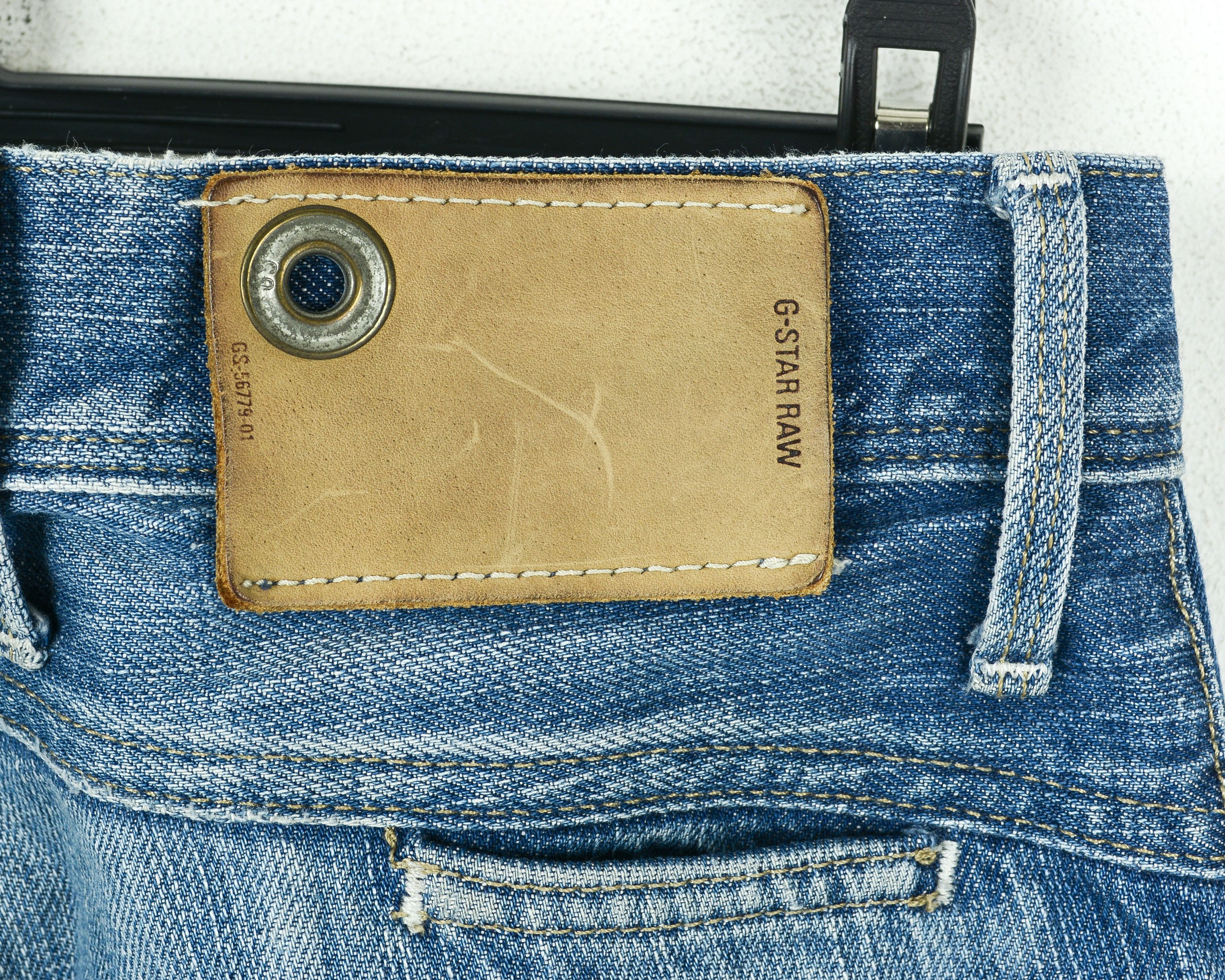 G-Star 3301 W31 L32 Jack Jeans Pant Trousers Button Blue Straight Size US 31 - 8 Thumbnail